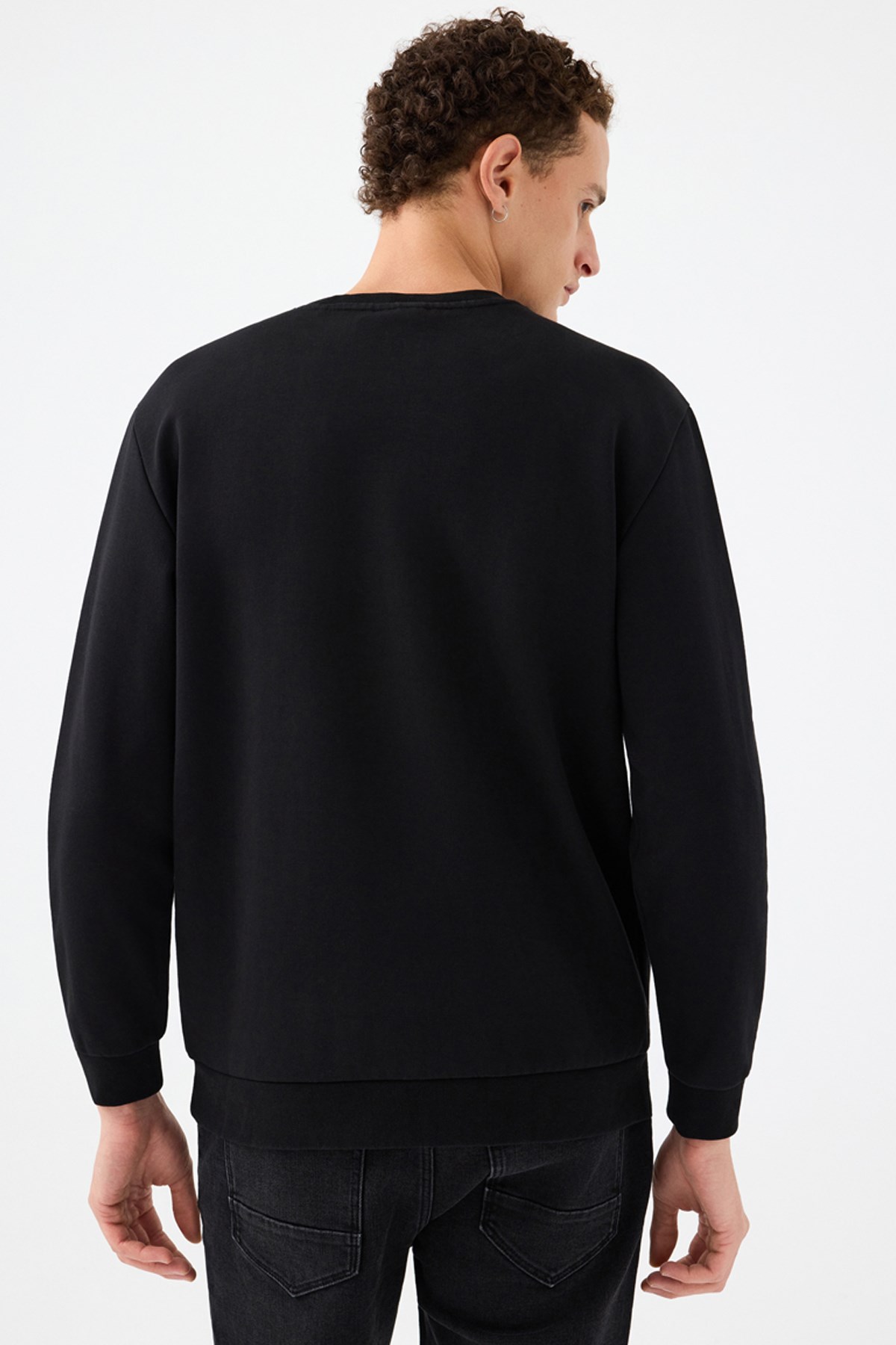 Loft Erkek Sweatshirt Siyah