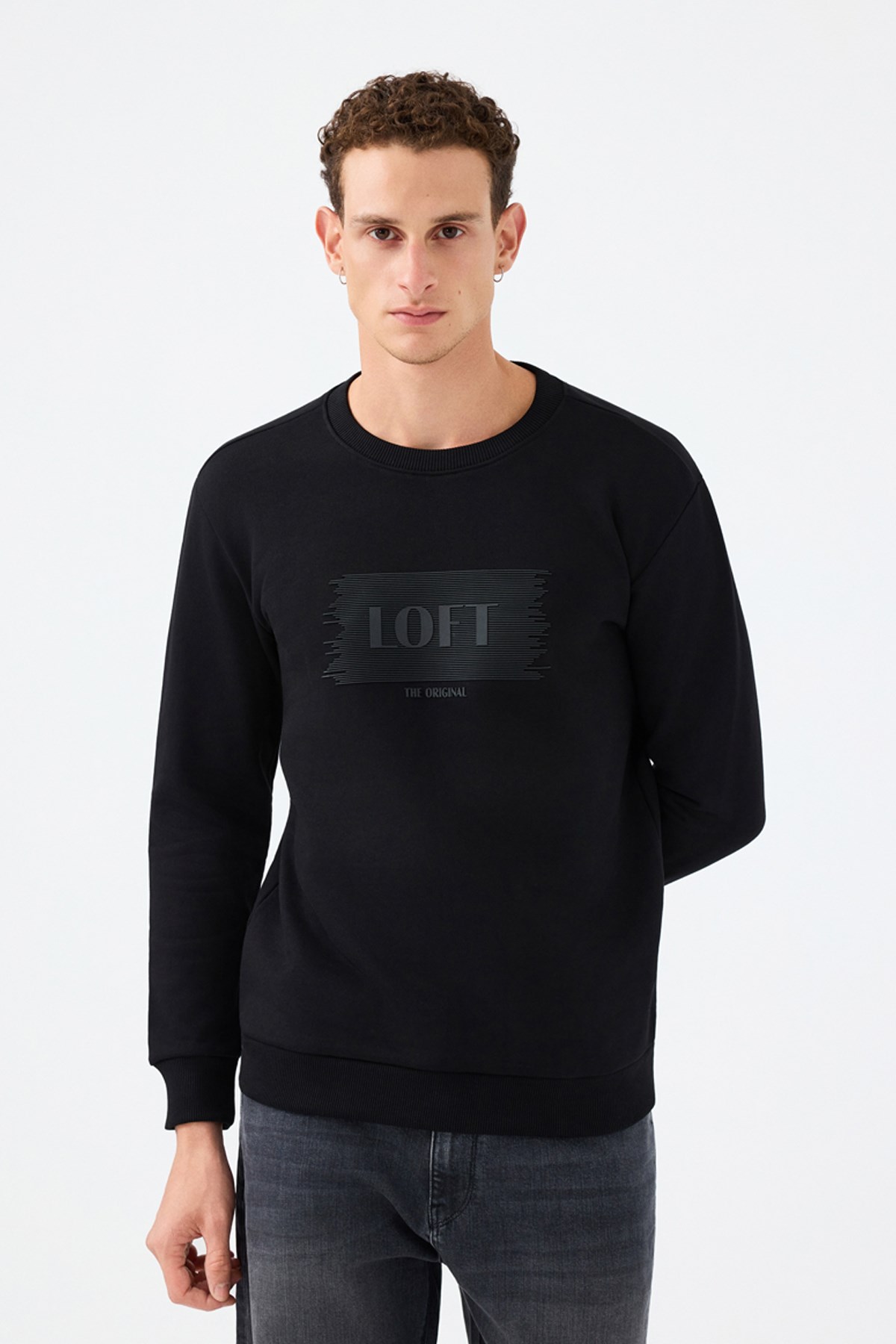 Loft Erkek Sweatshirt Siyah