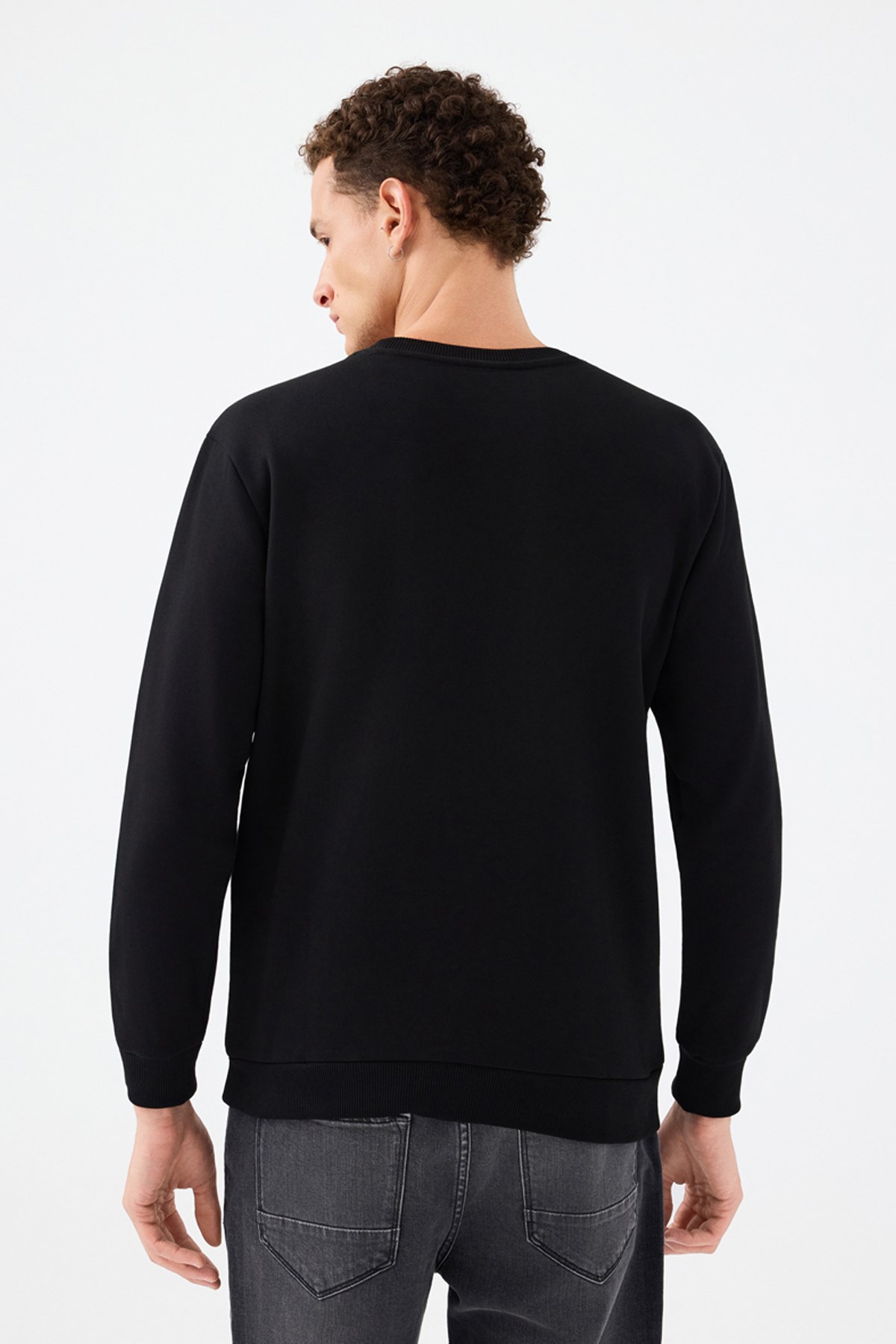 Loft Erkek Sweatshirt Siyah