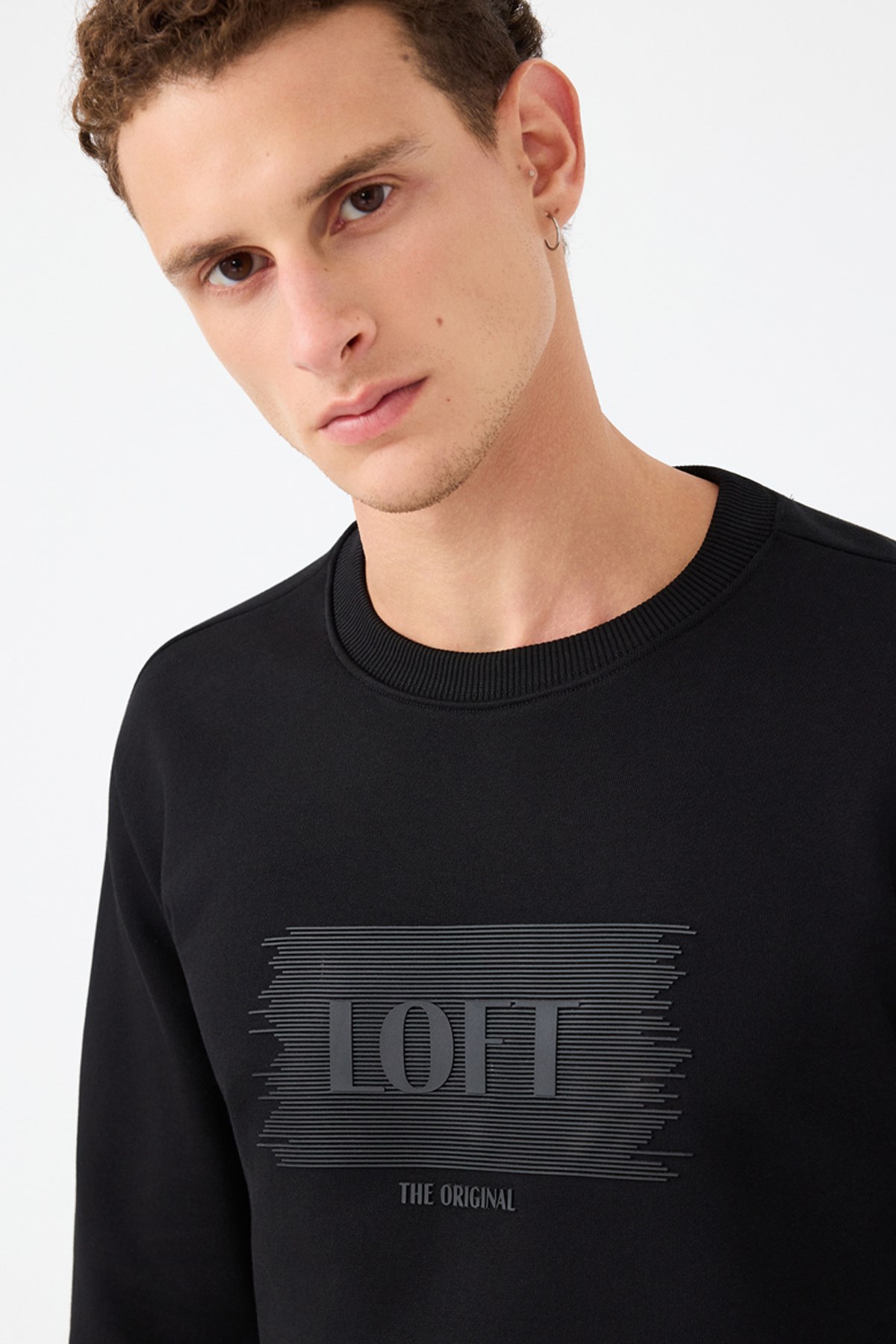Loft Erkek Sweatshirt Siyah