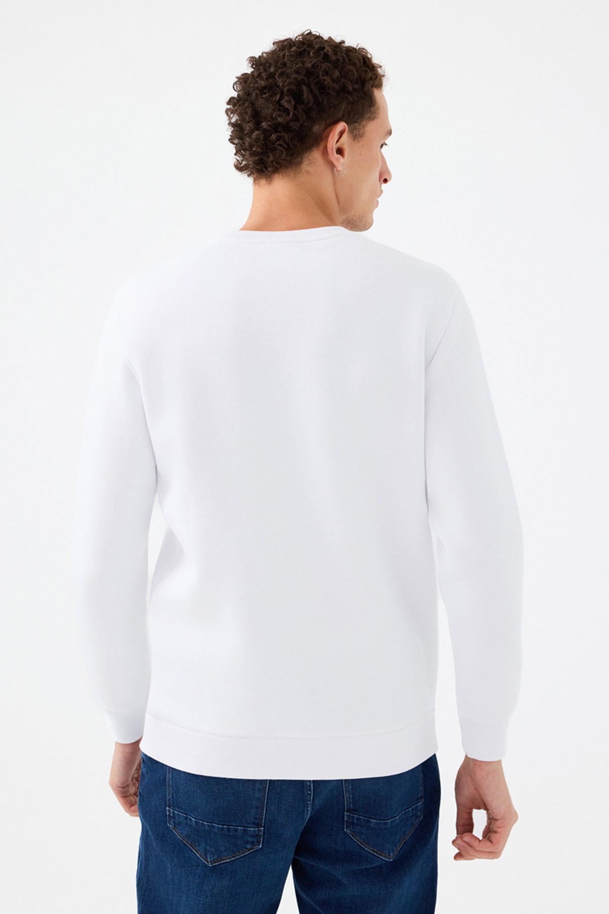 Loft Erkek Sweatshirt LF2041102 Beyaz