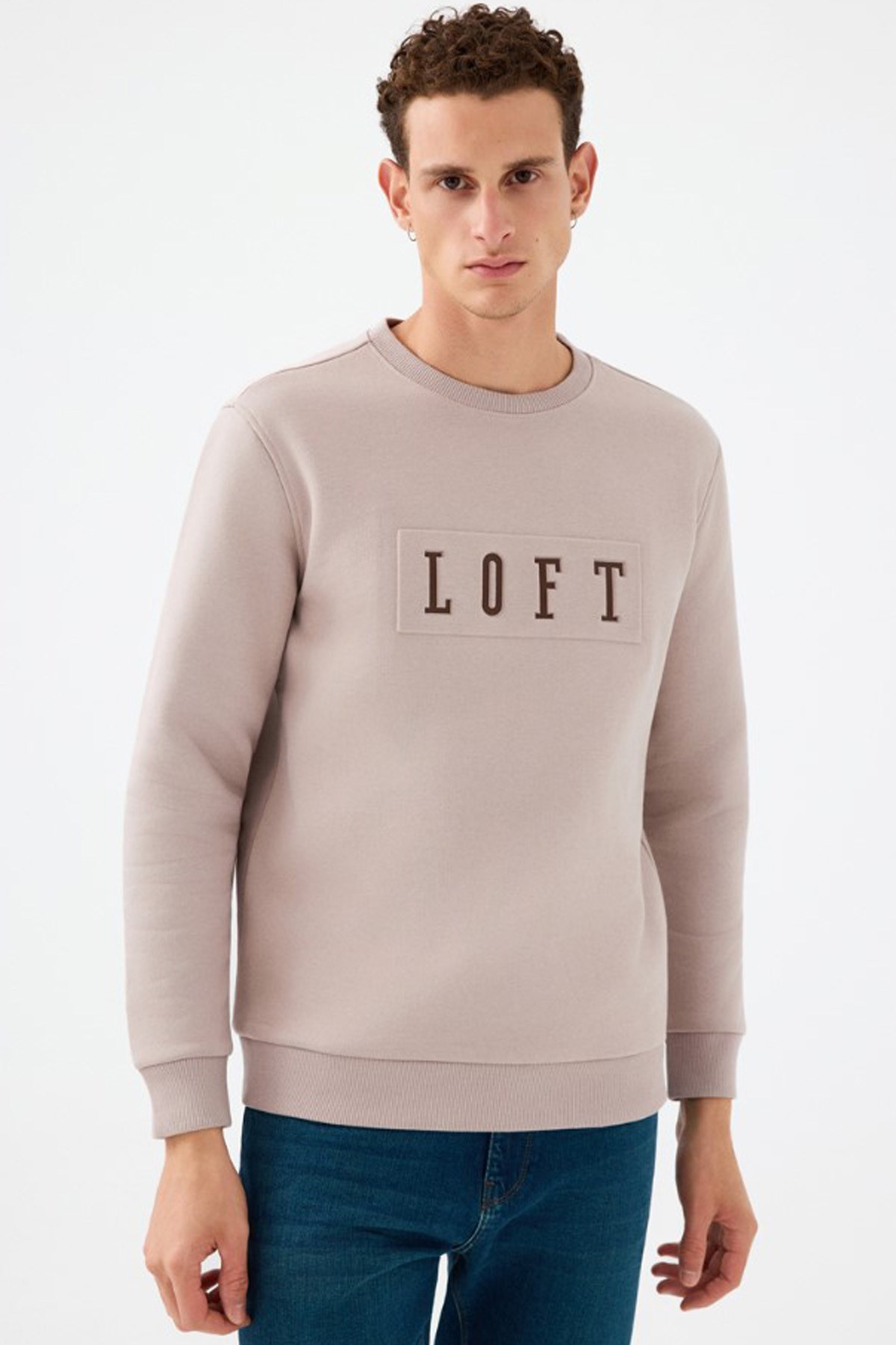 Loft Erkek Sweatshirt LF2041102 Kahverengi