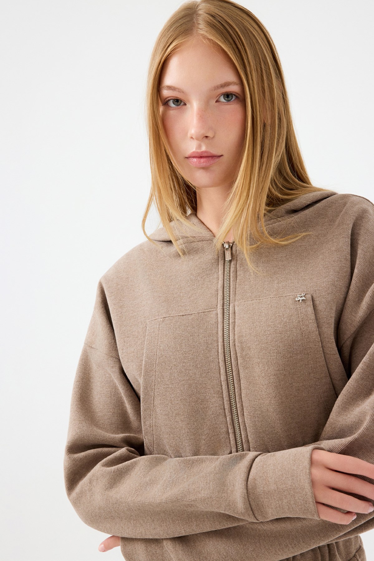 Loft Kadın Sweatshirt Vizon