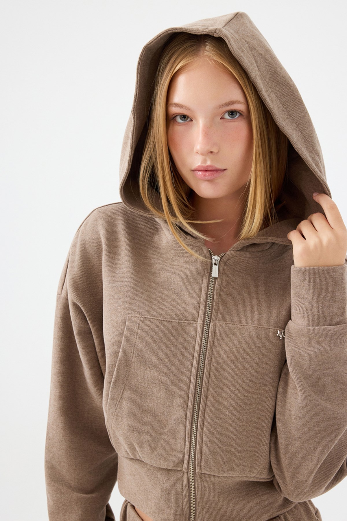 Loft Kadın Sweatshirt Vizon