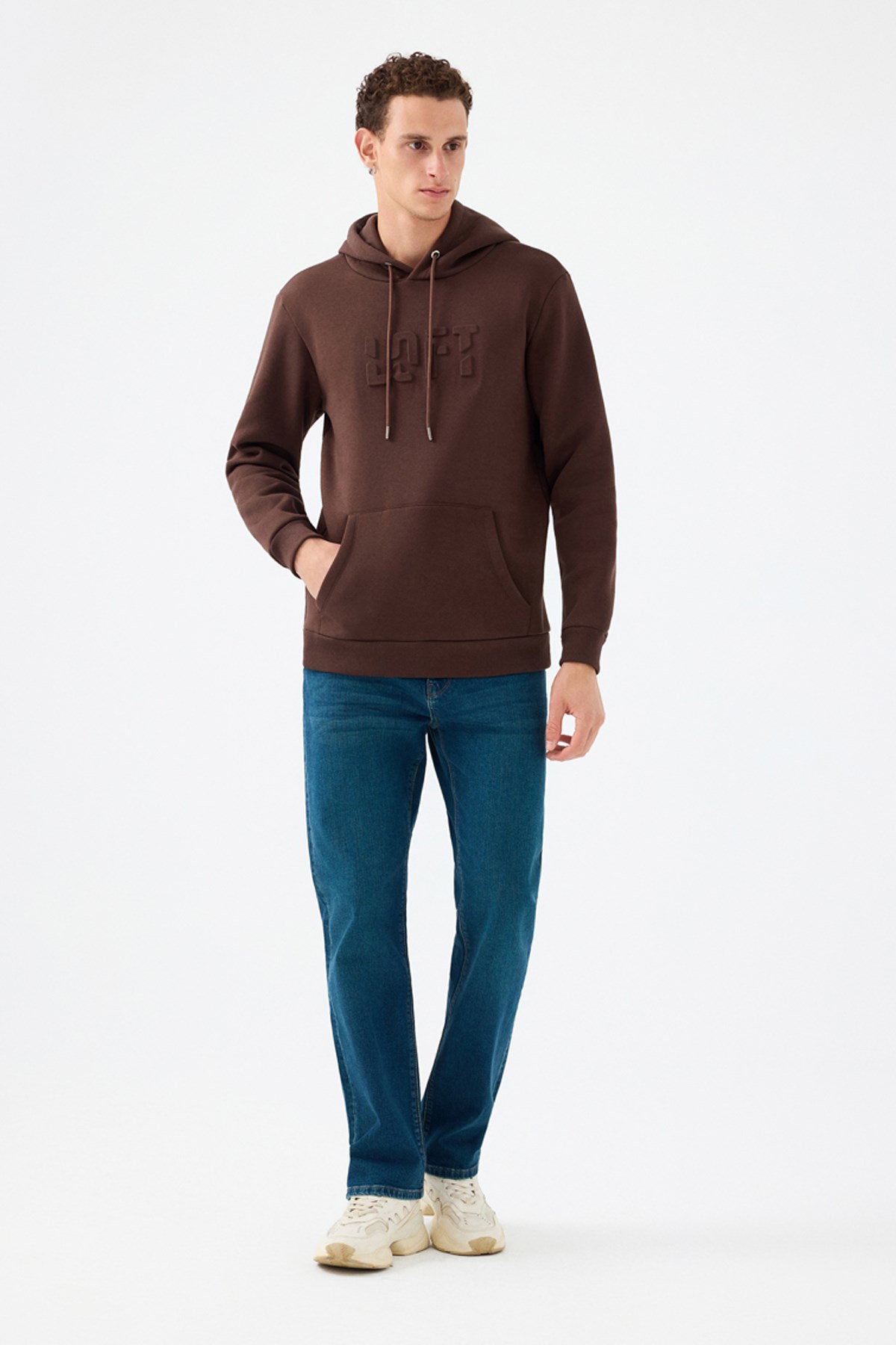 Loft Erkek Sweatshirt Kahverengi