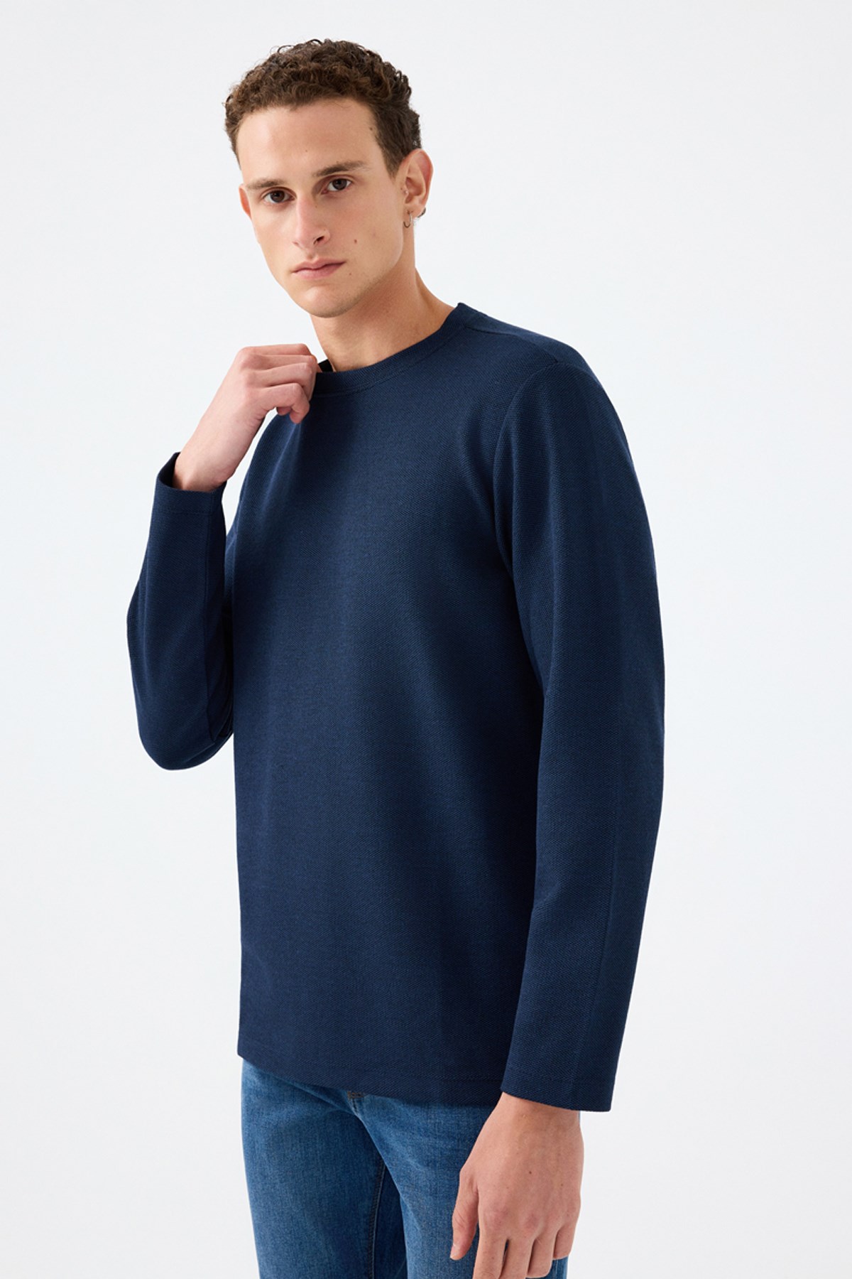 Loft Erkek Sweatshirt LF2041476 Lacivert
