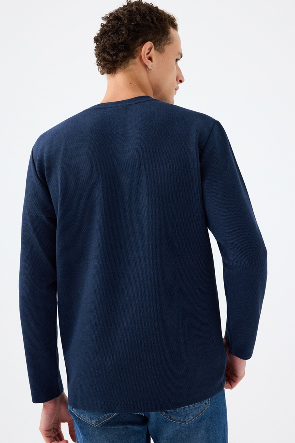 Loft Erkek Sweatshirt LF2041476 Lacivert