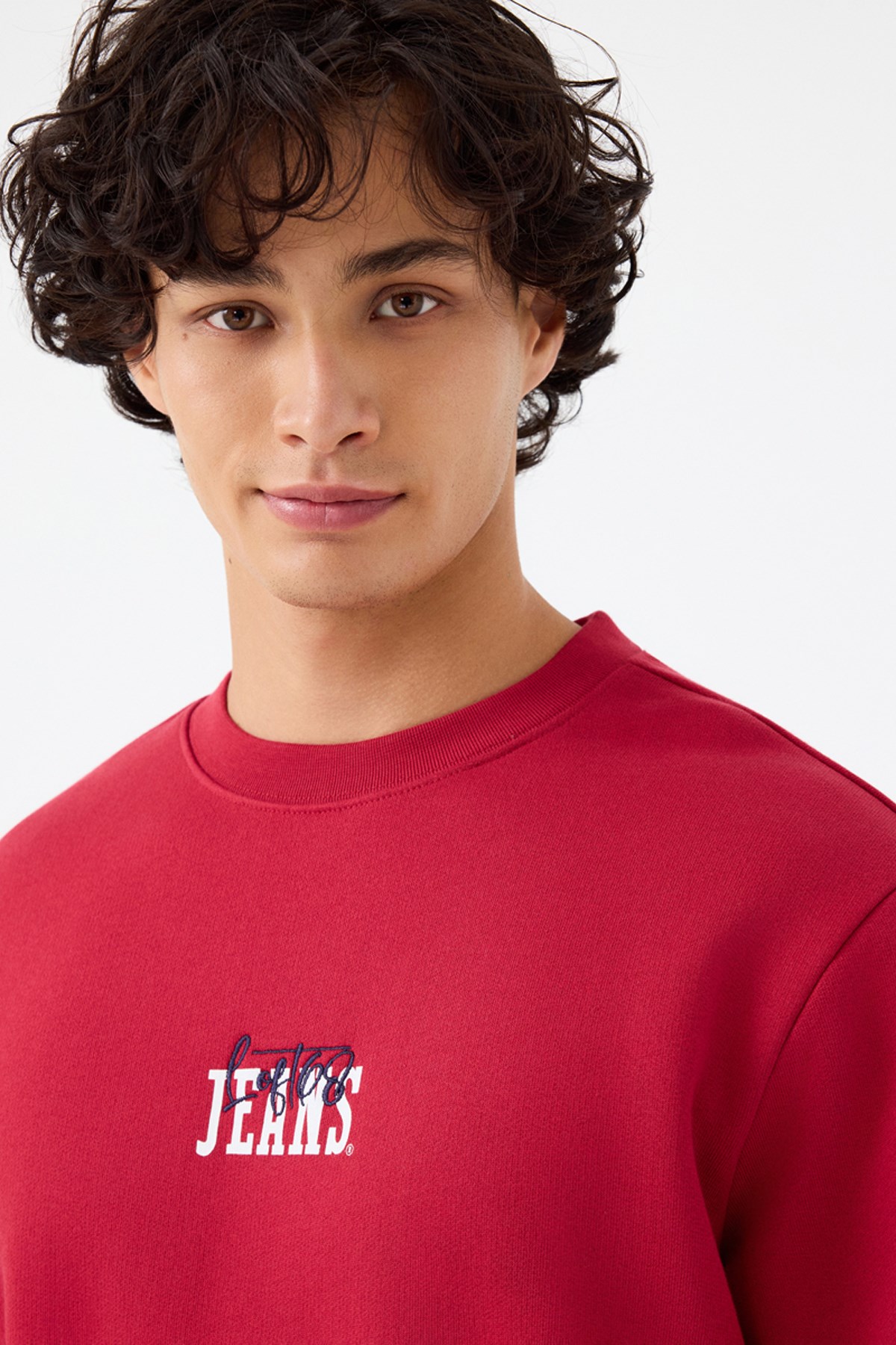 Loft Erkek Sweatshirt Bordo