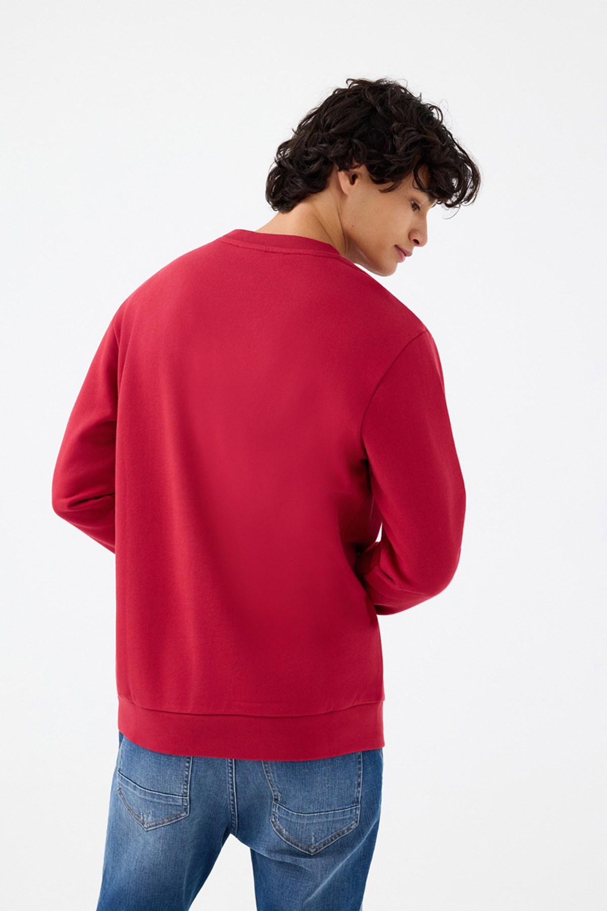 Loft Erkek Sweatshirt Bordo
