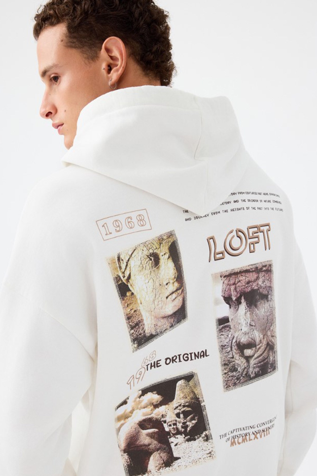 Loft Erkek Sweatshirt LF2041592 Beyaz