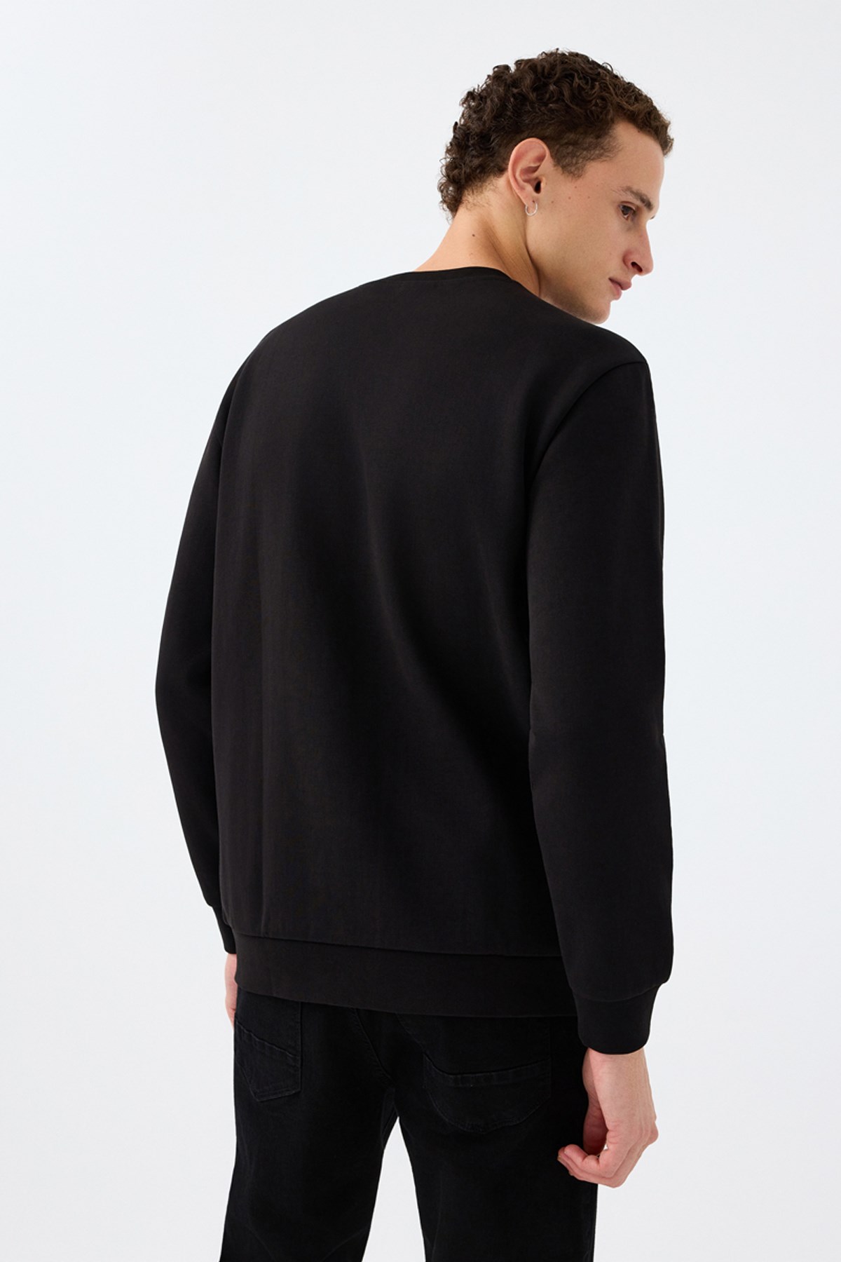 Loft Erkek Sweatshirt Siyah