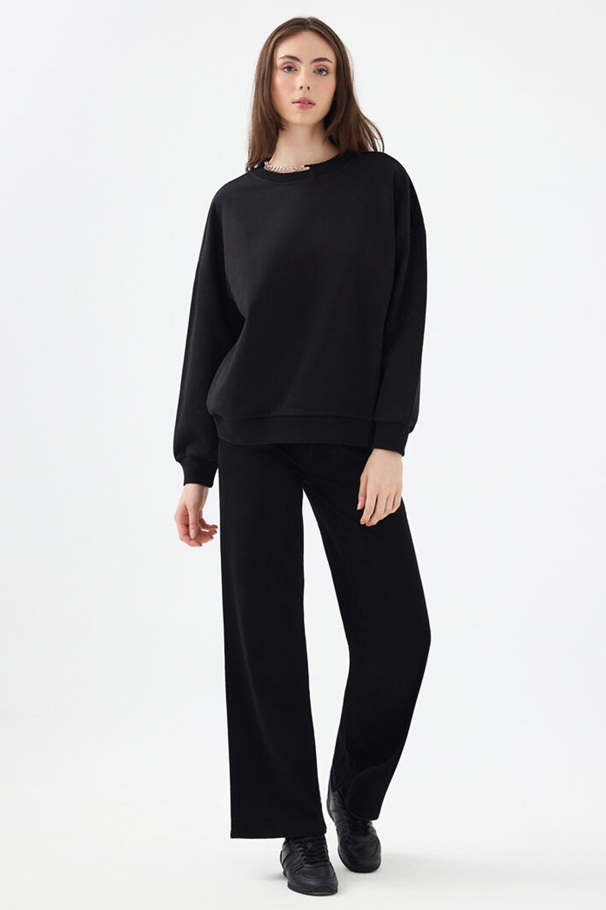 Loft Kadın Sweatshirt Siyah