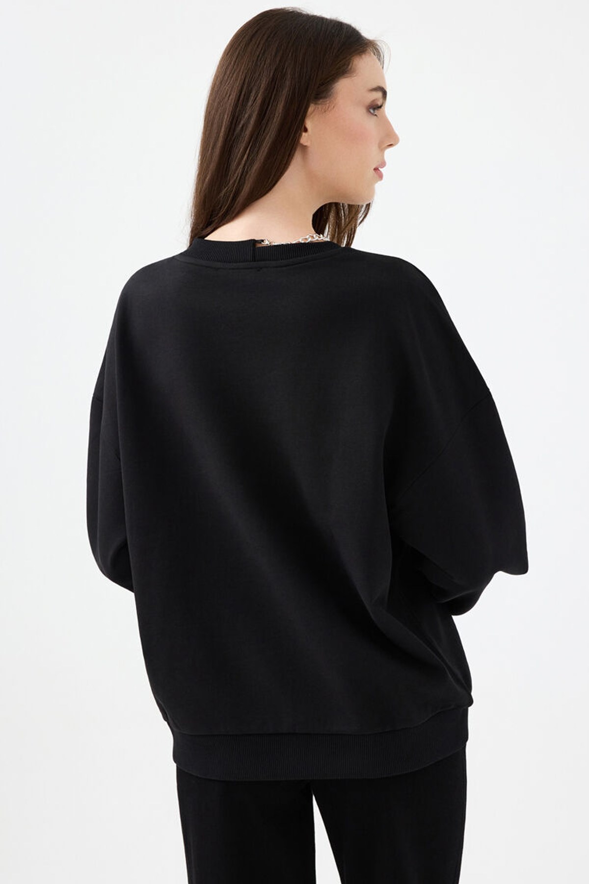 Loft Kadın Sweatshirt Siyah