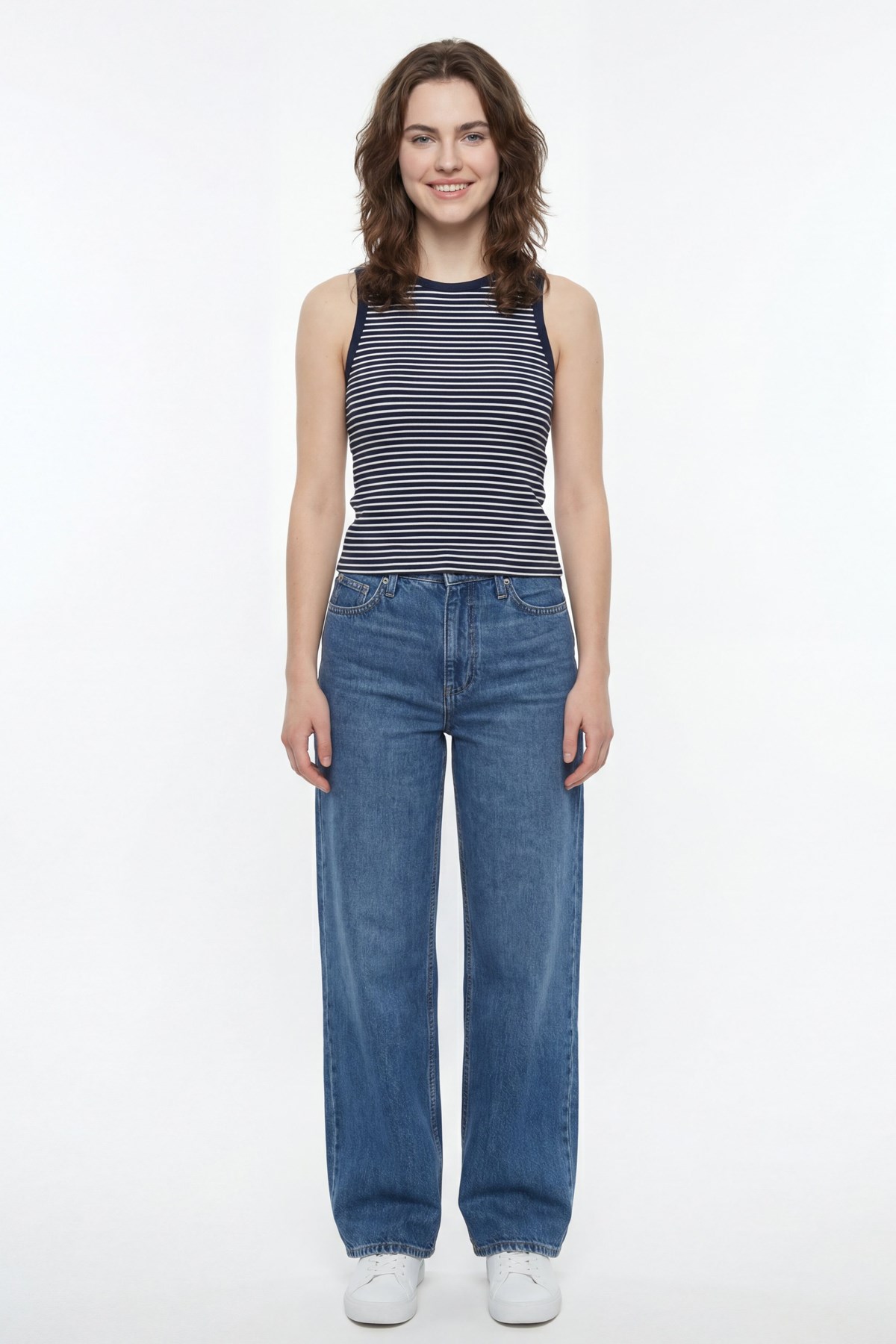 Loft Kadın Crop Top LF2042130 Lacivert