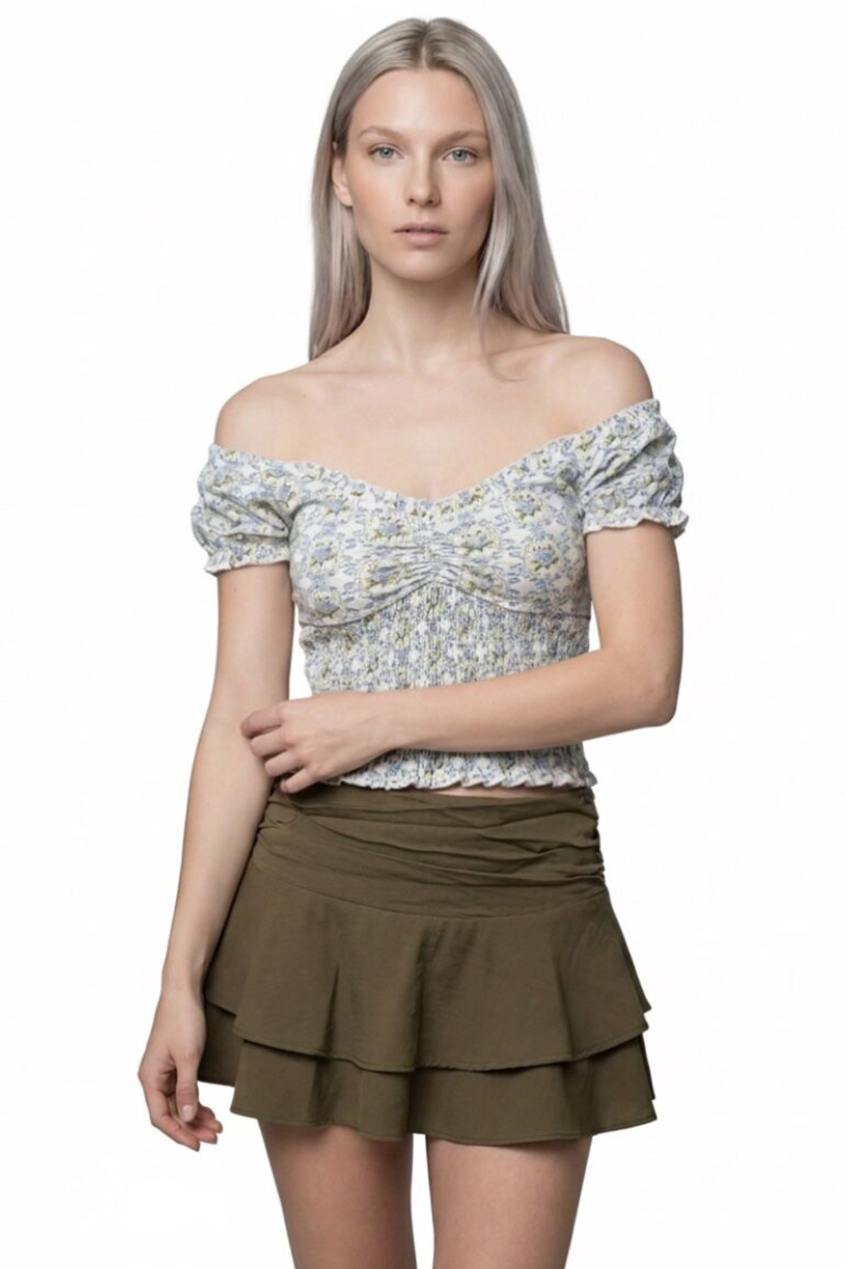 Loft Kadın Bluz LF2042388 Ekru