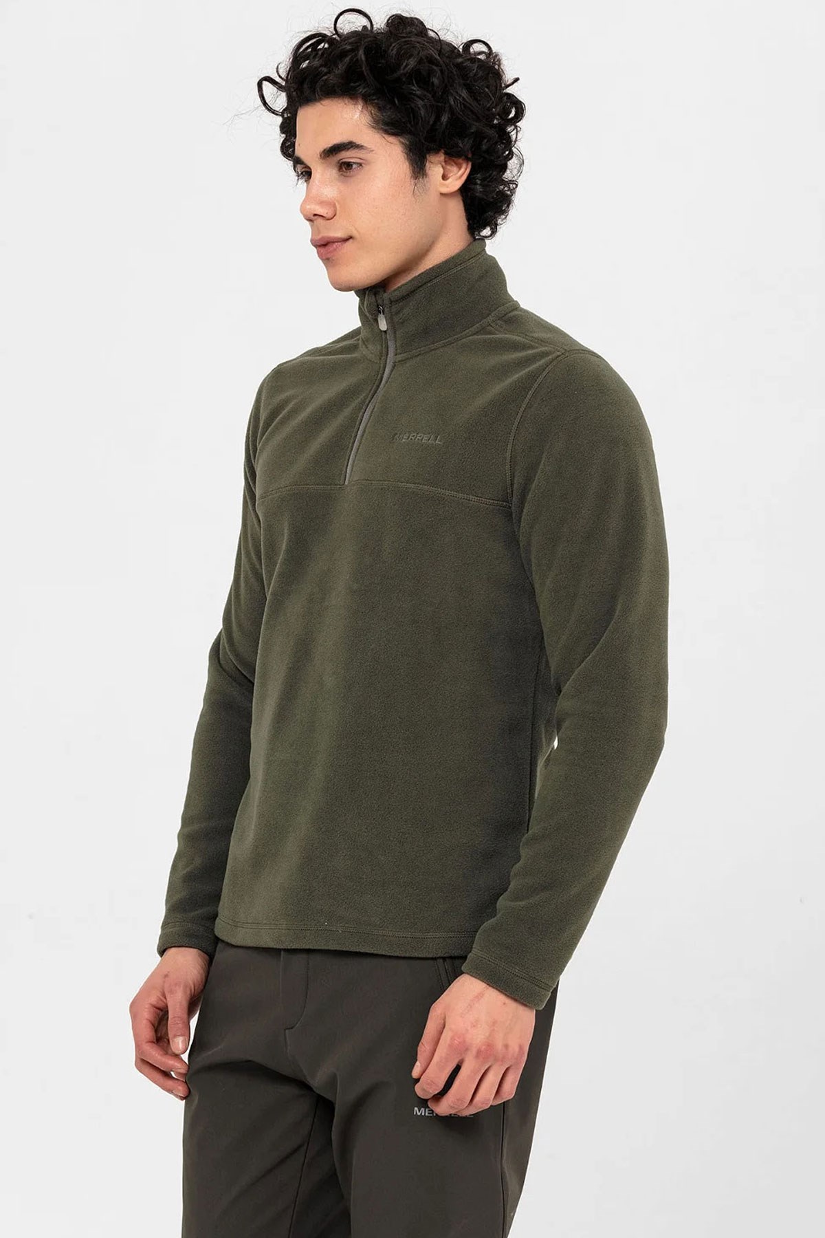 Merrell Place Erkek Polar Sweatshirt M23PLACE Haki