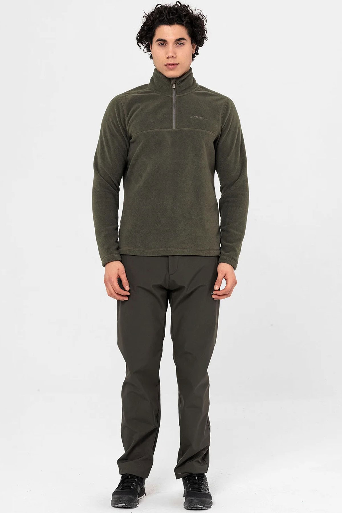 Merrell Place Erkek Polar Sweatshirt M23PLACE Haki
