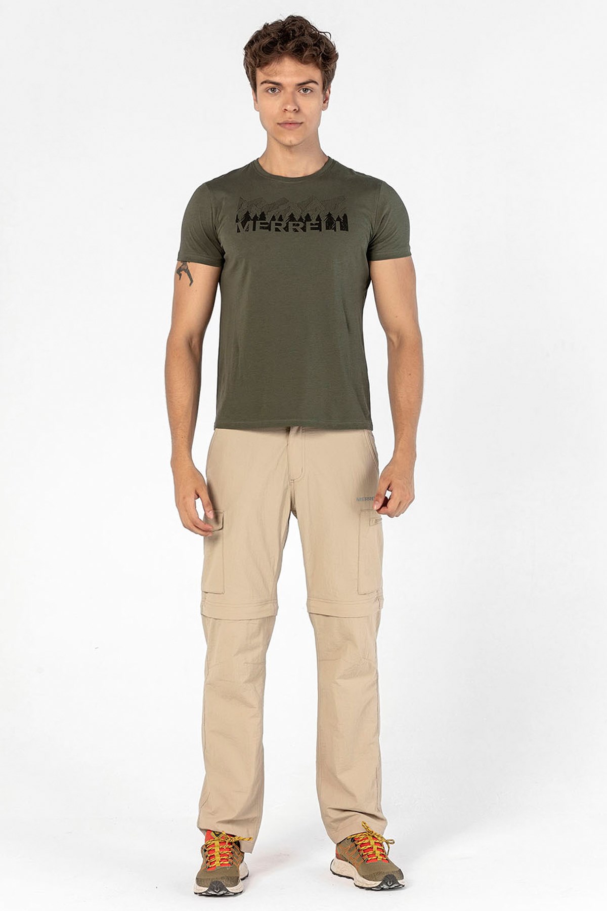 Merrell Tall M Erkek Tişört M2TALL Haki