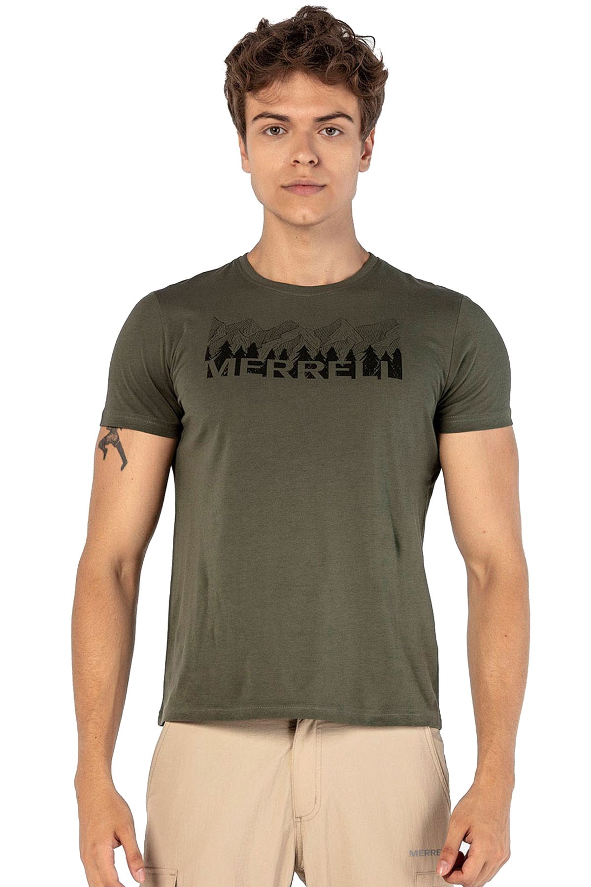 Merrell Tall M Erkek Tişört M2TALL Haki
