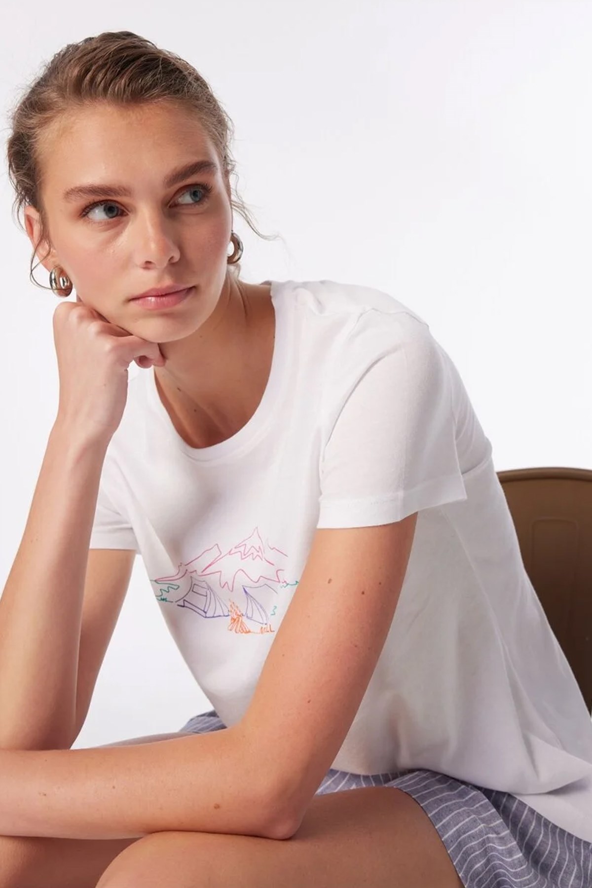 Merrell Tali W Kadın Tişört M4TALIW Beyaz