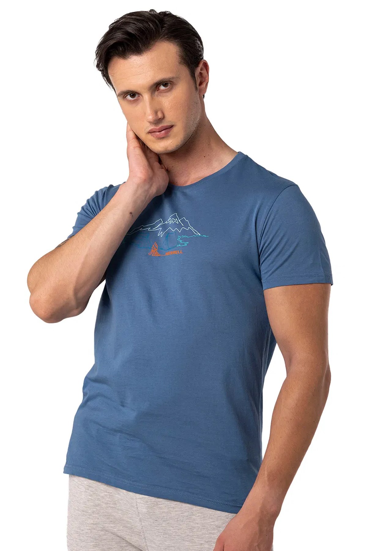 Merrell Tamp M Erkek Tişört M4TAMPM Mavi