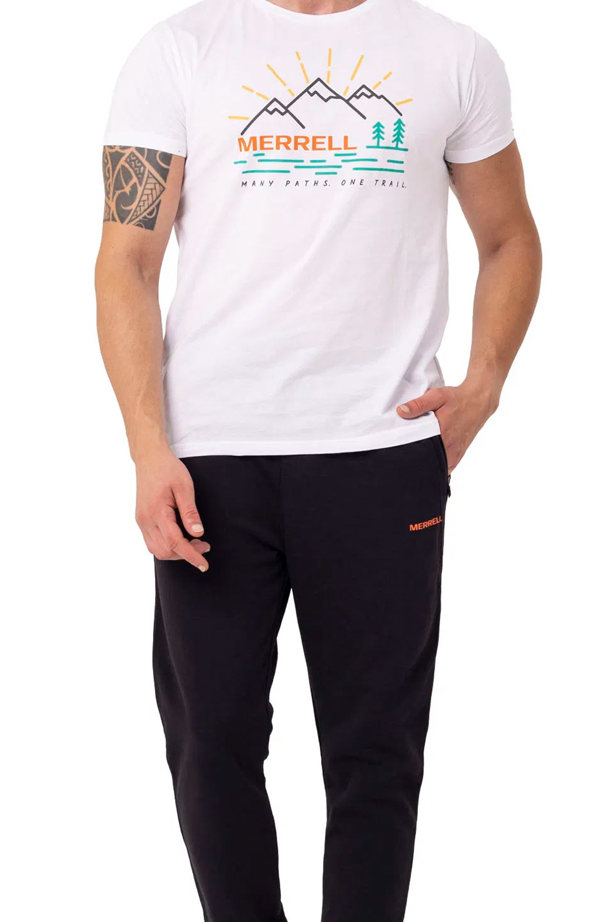 Merrell Tobi M Erkek Tişört M4TOBIM Beyaz