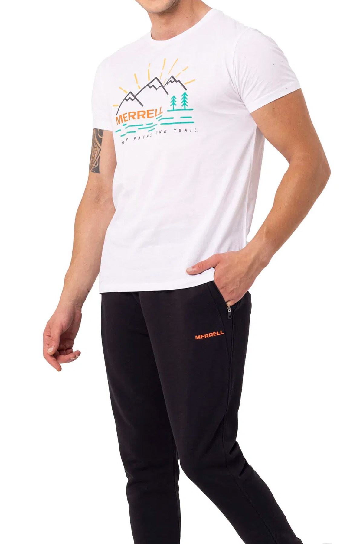 Merrell Tobi M Erkek Tişört M4TOBIM Beyaz