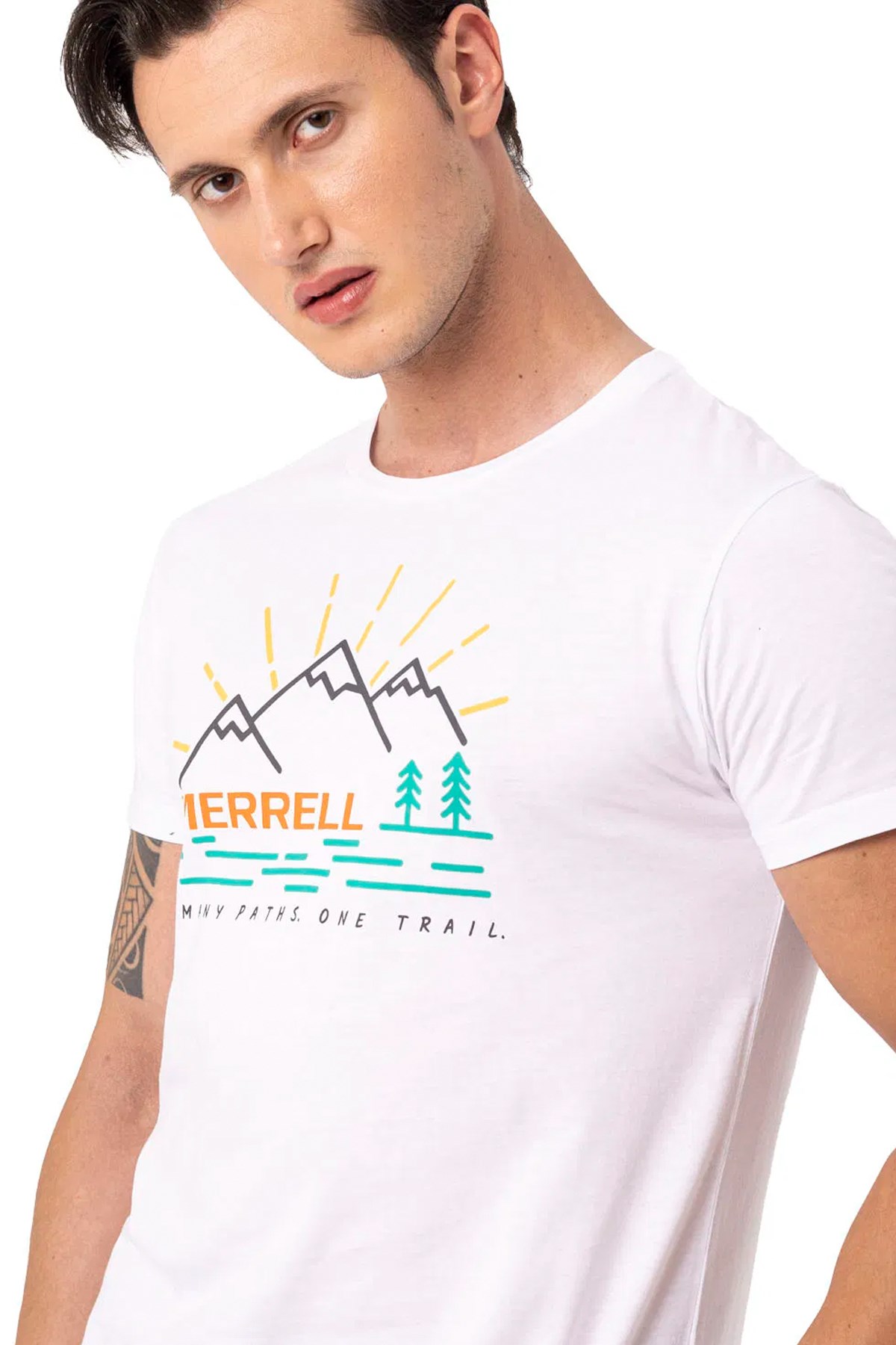 Merrell Tobi M Erkek Tişört M4TOBIM Beyaz