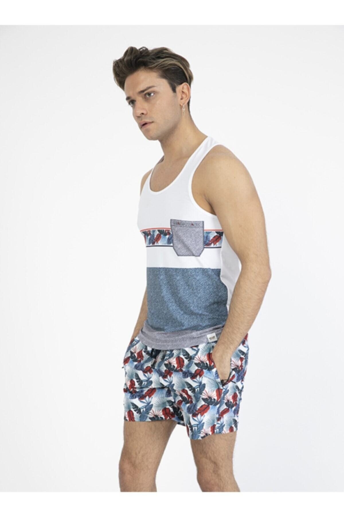 Miami Beach Erkek Deniz Şortu MB13-163 Mavi