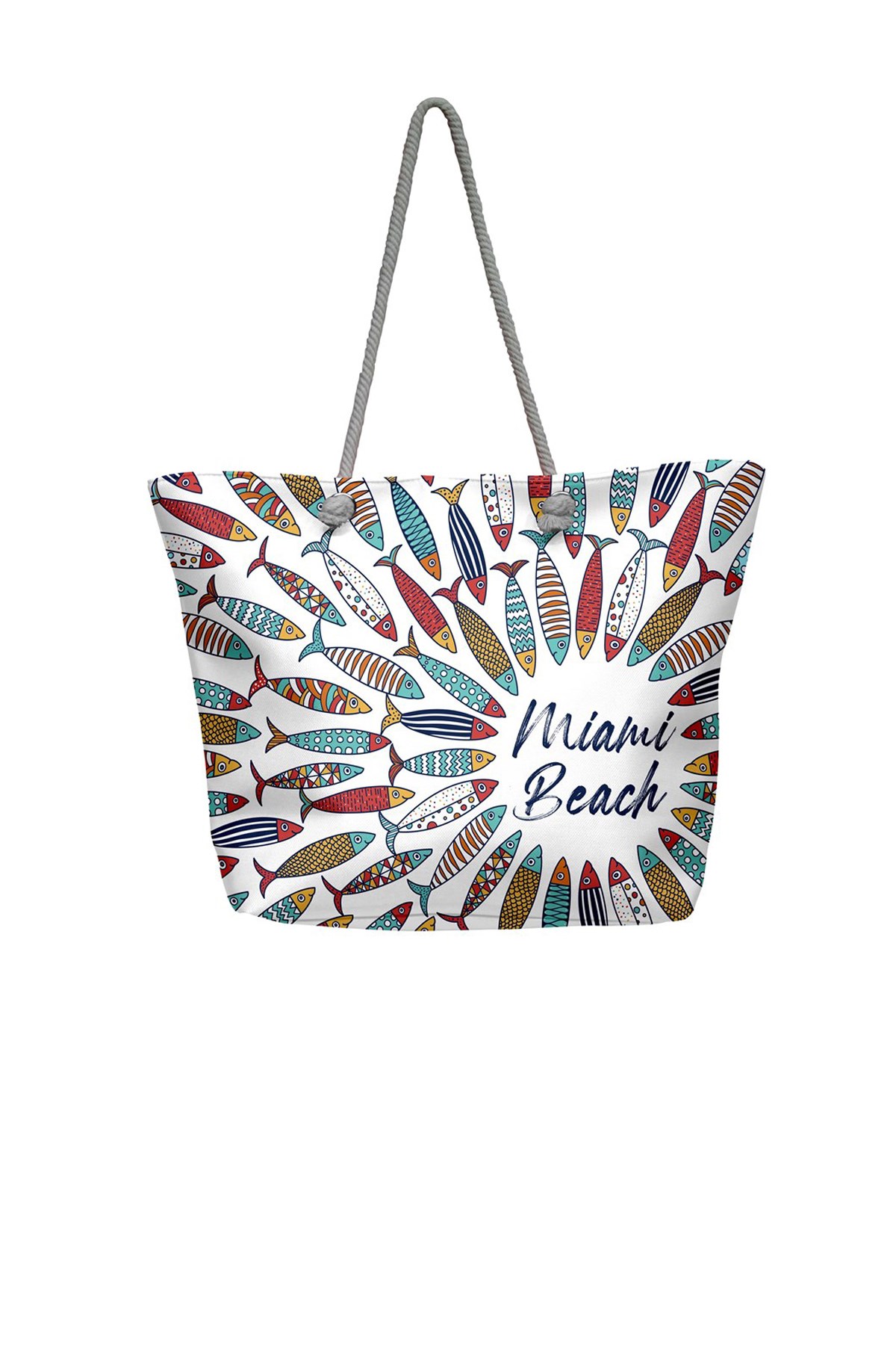 Miami Beach Plaj Çantası MB13-5027 Beyaz