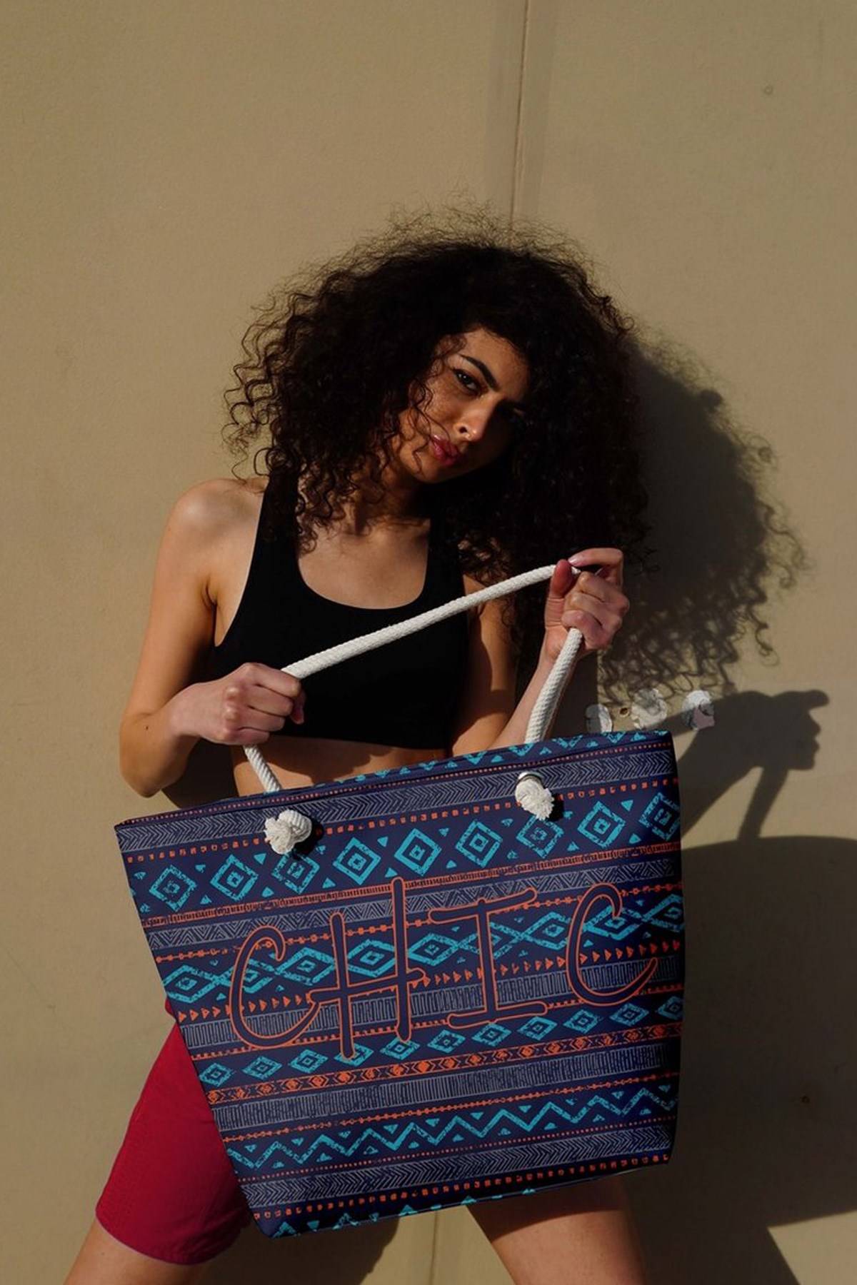 Miami Beach Plaj Çantası MB13-5036 Lacivert