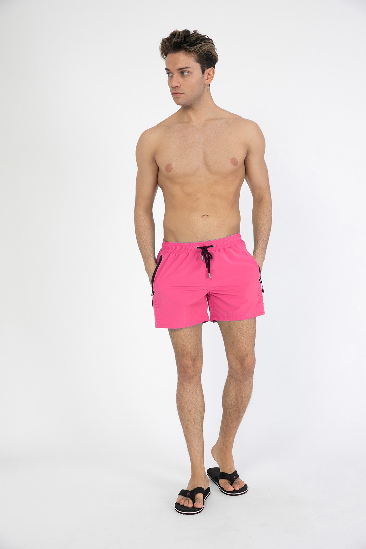 Miami Beach Erkek Deniz Şortu MB-2201 Pembe