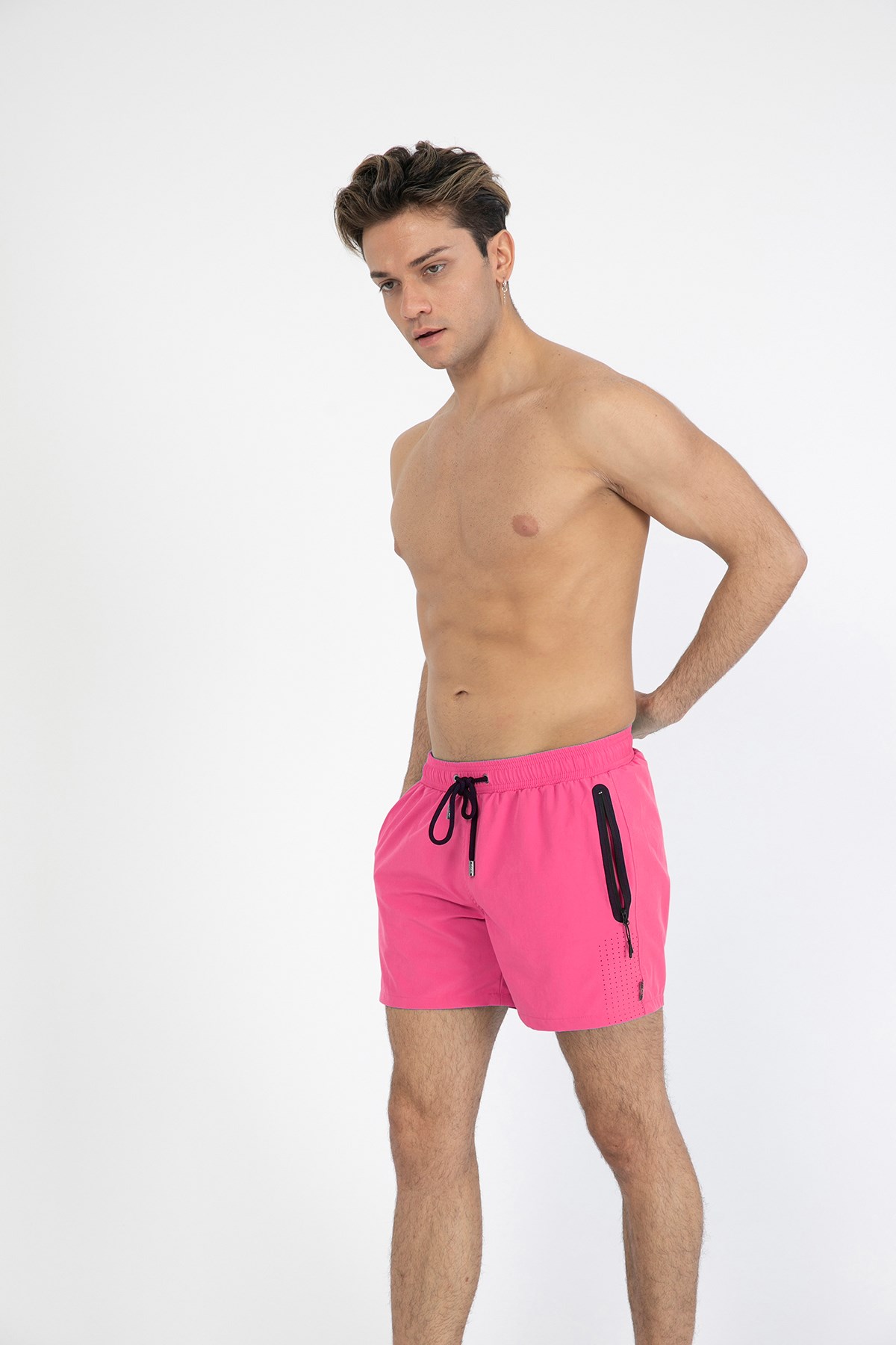 Miami Beach Erkek Deniz Şortu MB-2201 Pembe