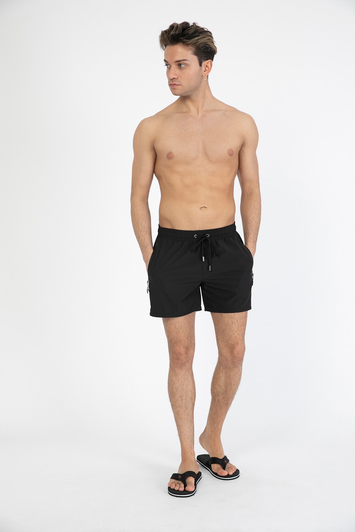 Miami Beach Erkek Deniz Şortu MB-2201 Siyah