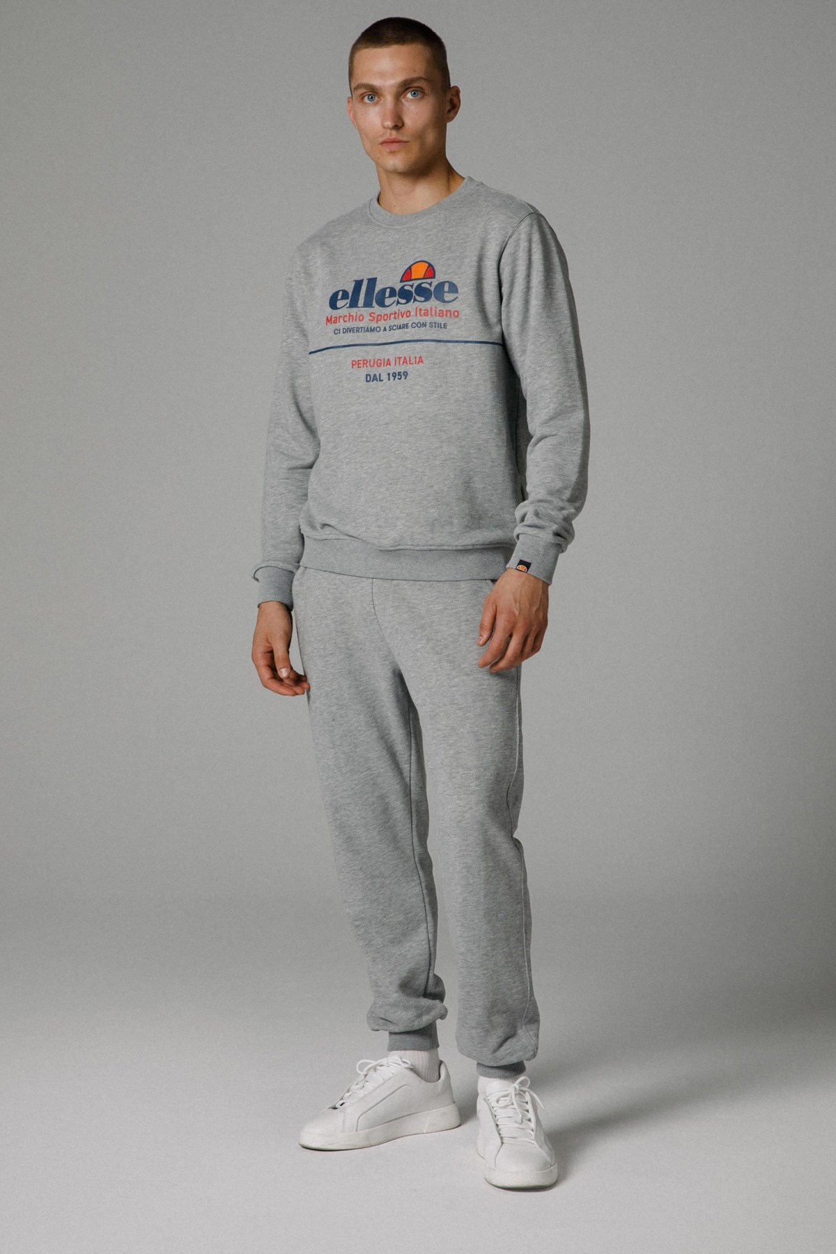 Ellesse Erkek Sweatshirt M-EM273-GR Gri