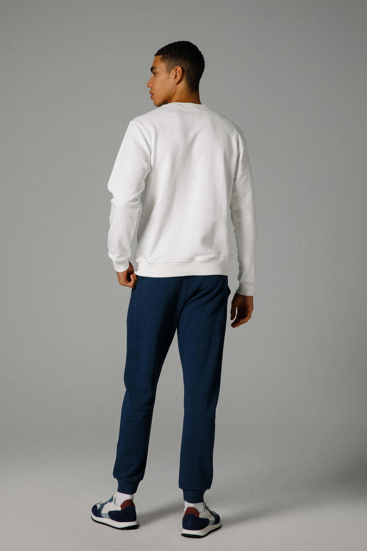 Ellesse Erkek Sweatshirt M-EM273-OF Beyaz