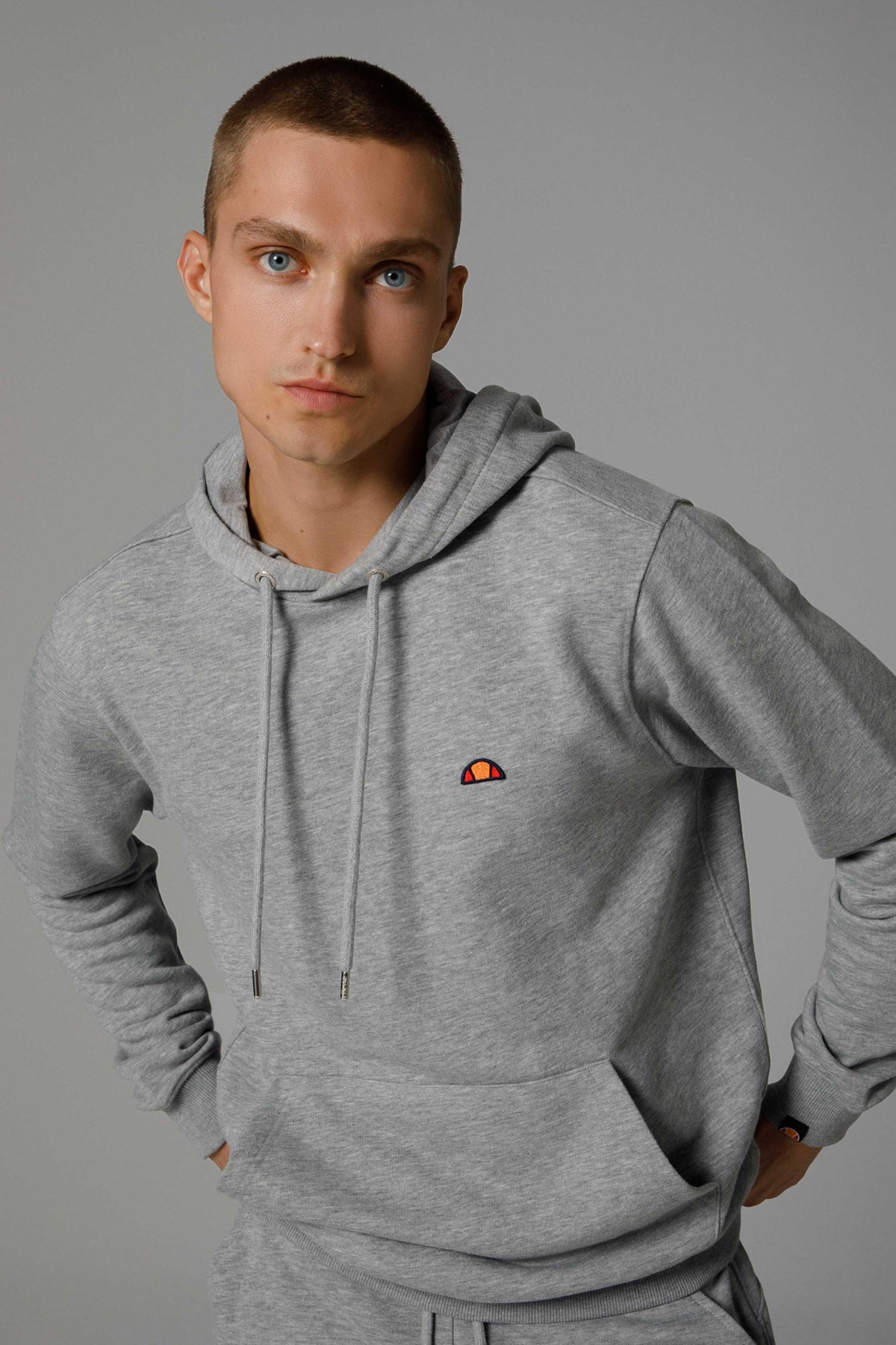 Ellesse Erkek Kapüşonlu Sweatshirt M-EM279-GR Gri