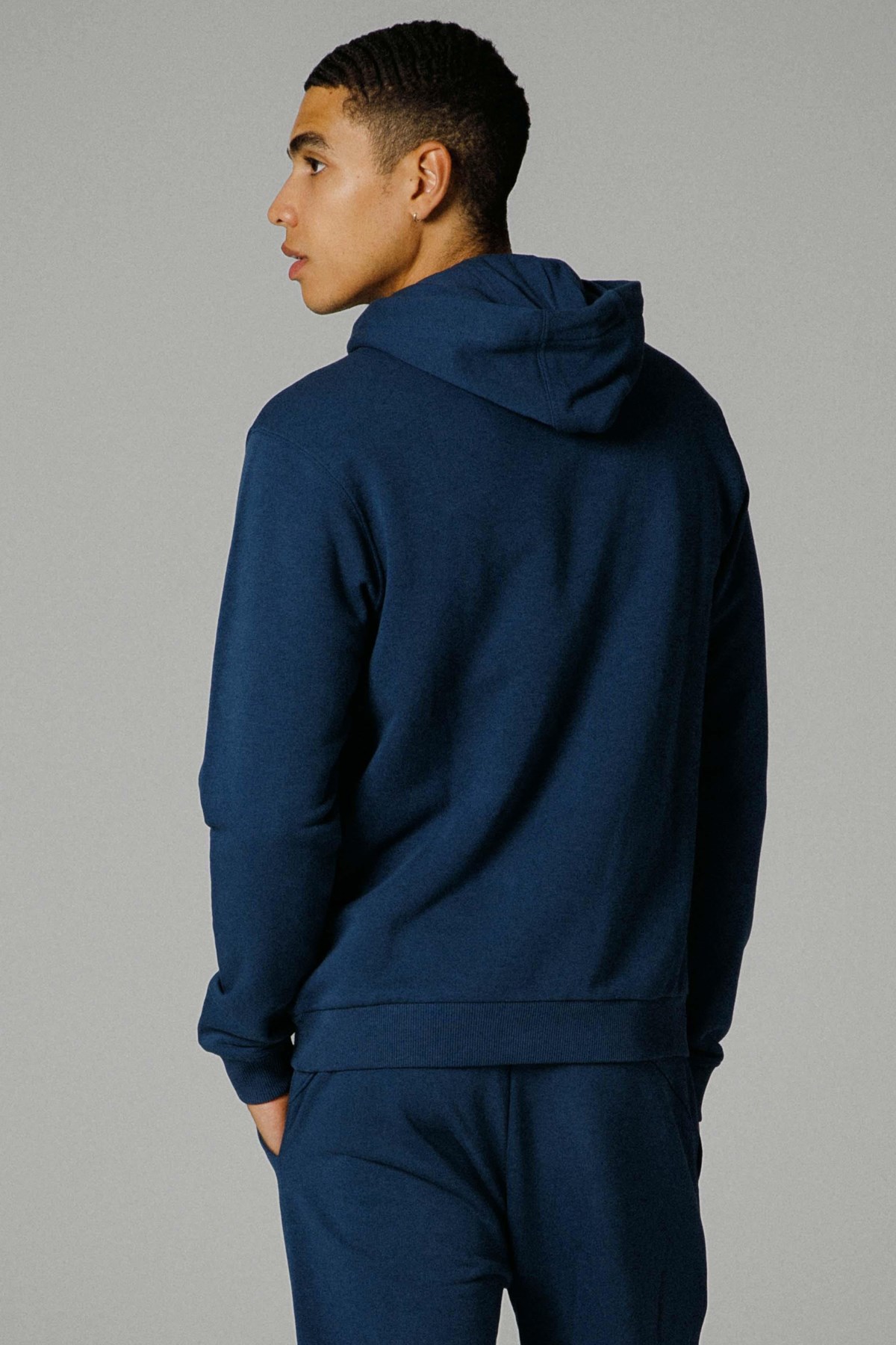 Ellesse Erkek Kapüşonlu Sweatshirt M-EM279-NV Lacivert