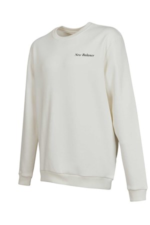 New Balance Lifestyle Erkek Sweatshirt MNC3328-SST Beyaz