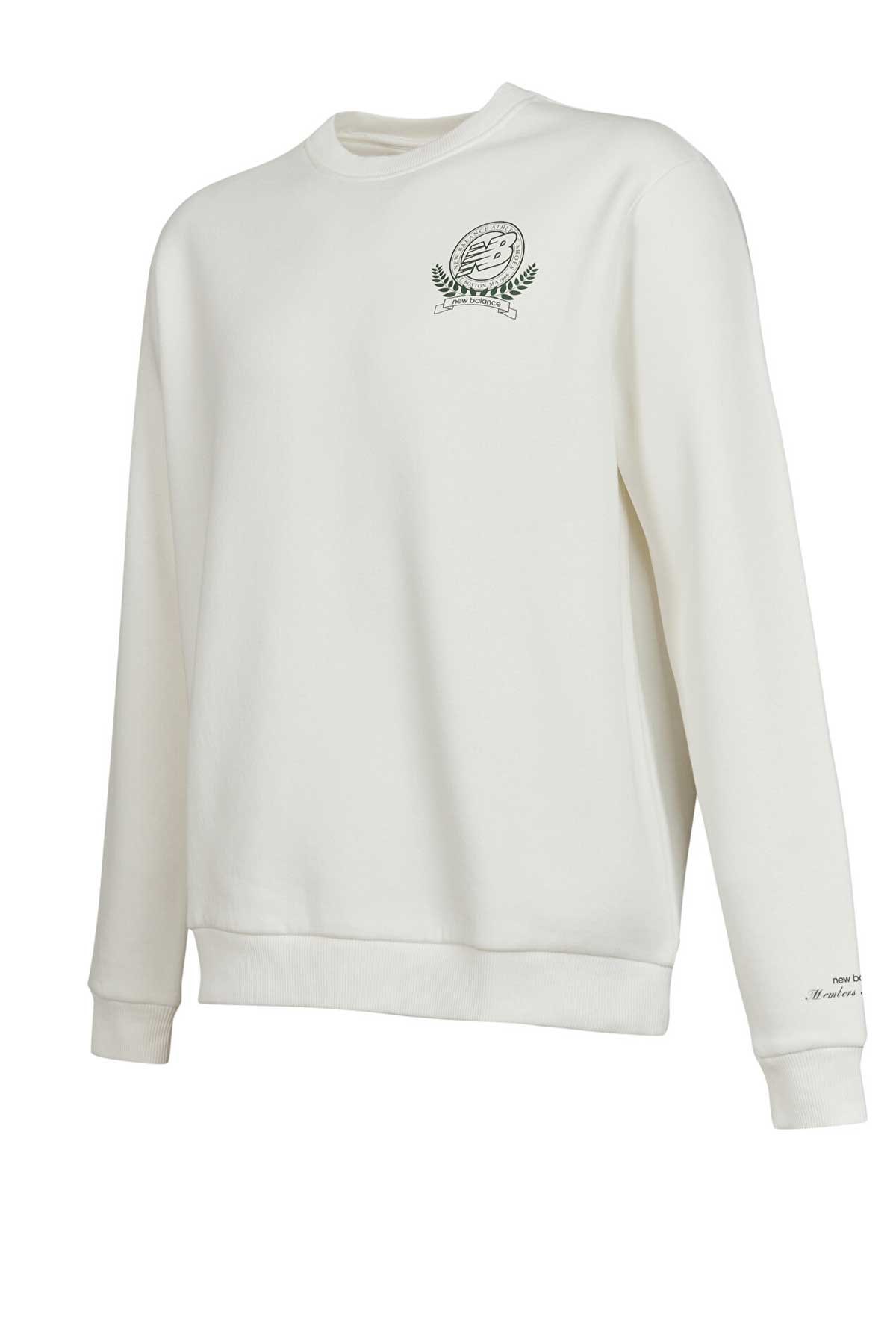 New Balance Lifestyle Erkek Sweatshirt MNC3342-SST Bej