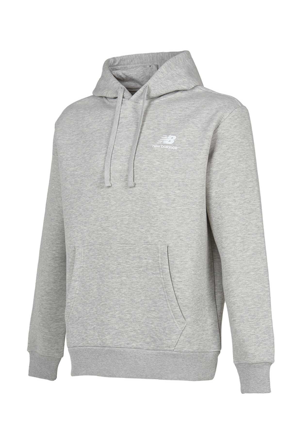 New Balance Lifestyle Erkek Sweatshirt MNH3321-AG Gri