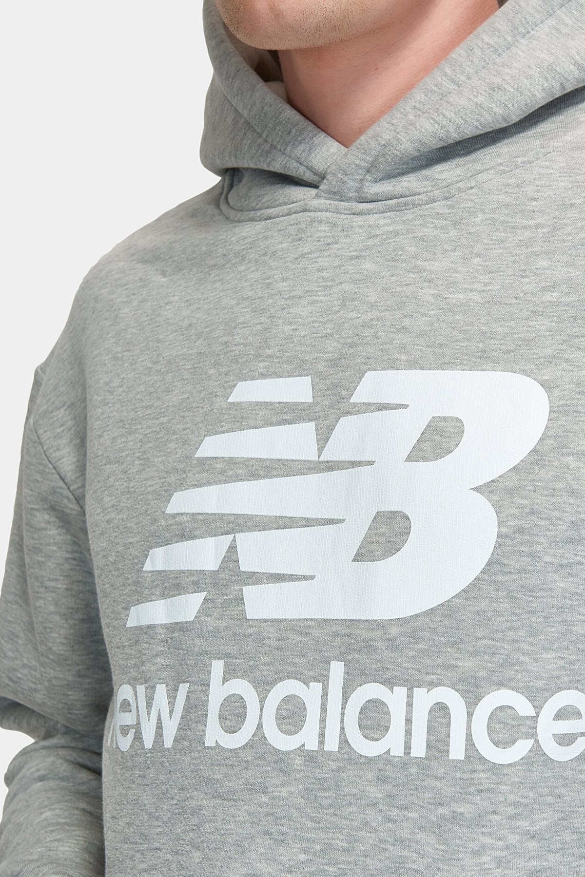 New Balance Lifestyle Erkek Sweatshirt MNH3333-AG Gri