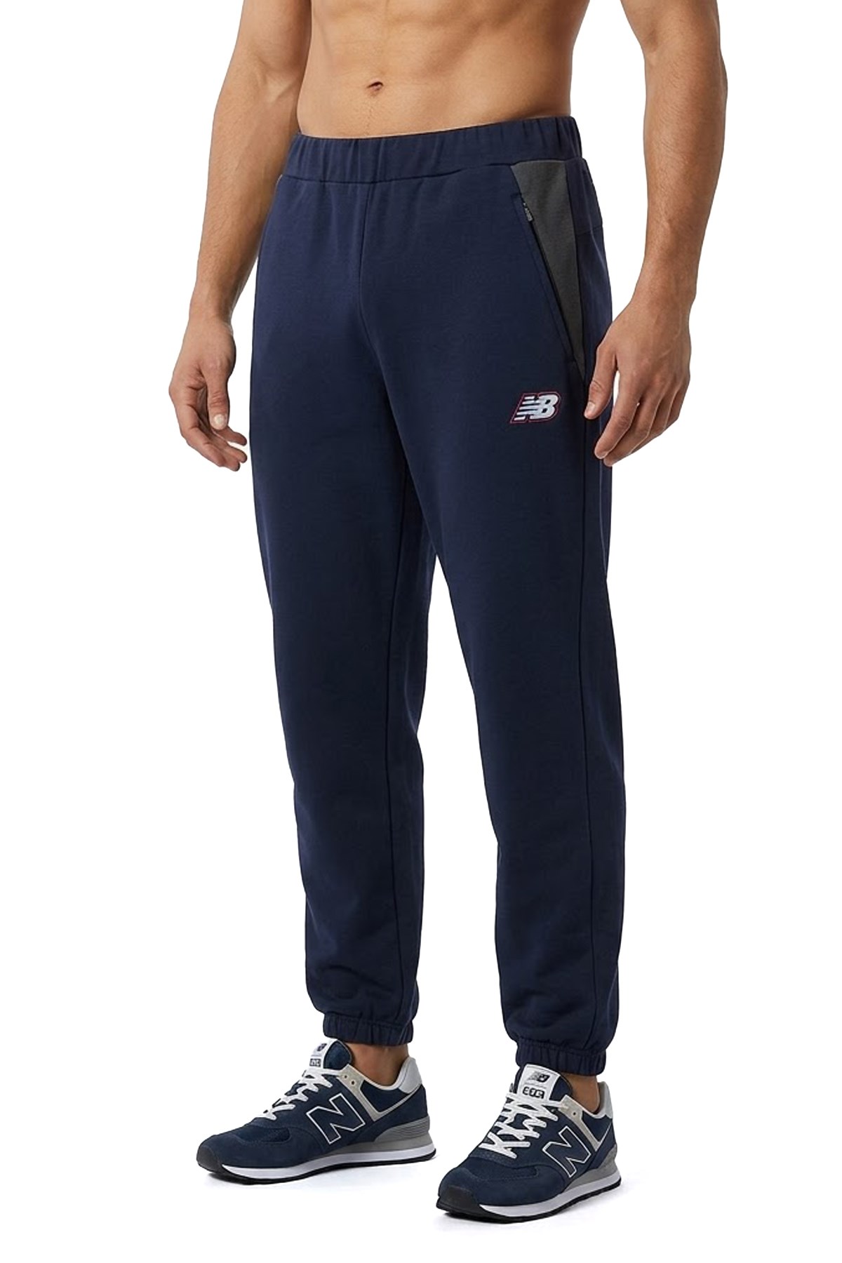 New Balance Lifestyle Erkek Eşofman Altı MNP1647-AVI Lacivert