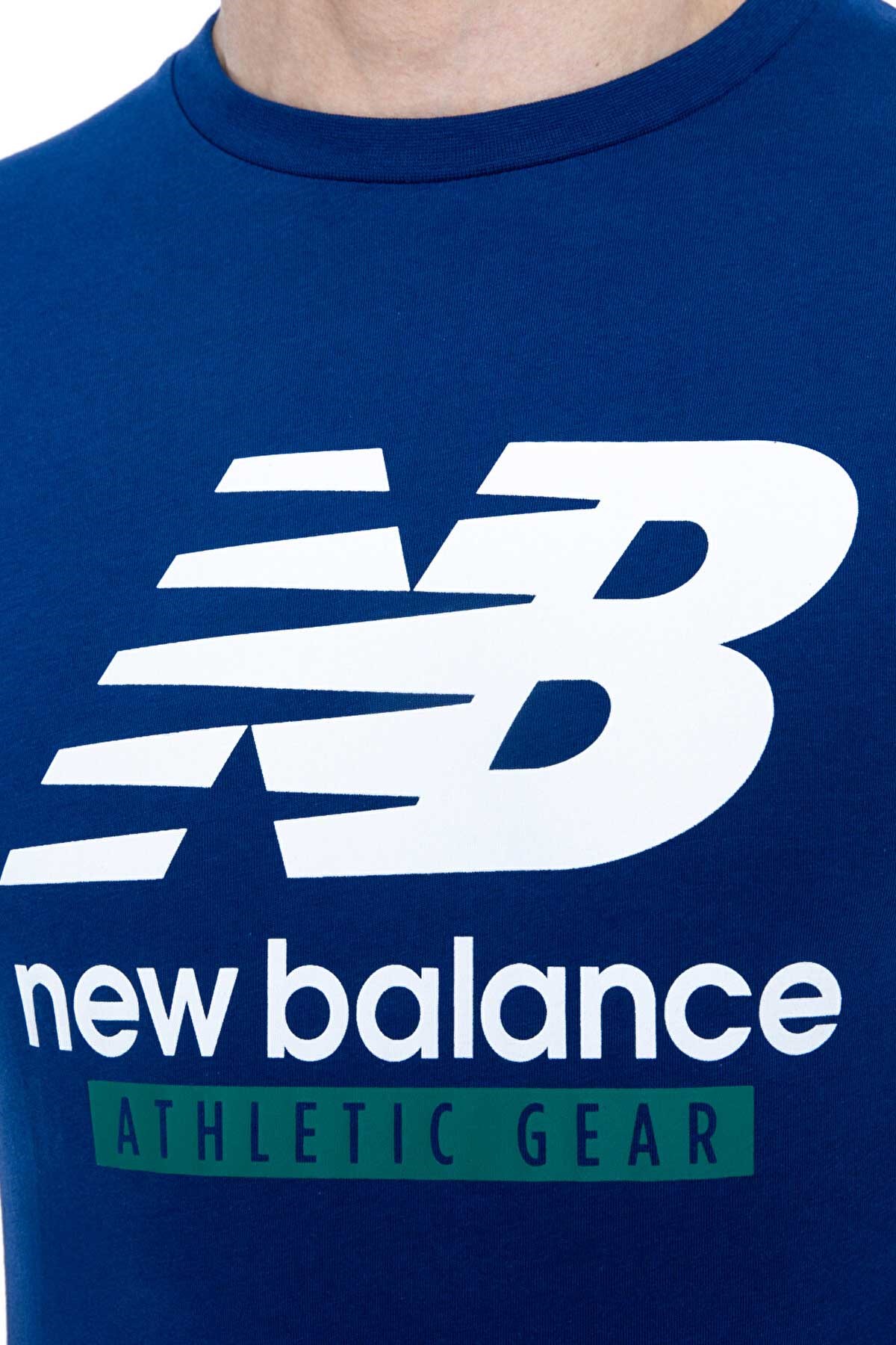 New Balance Lifestyle Erkek Tişört MNT1205-IND Mavi