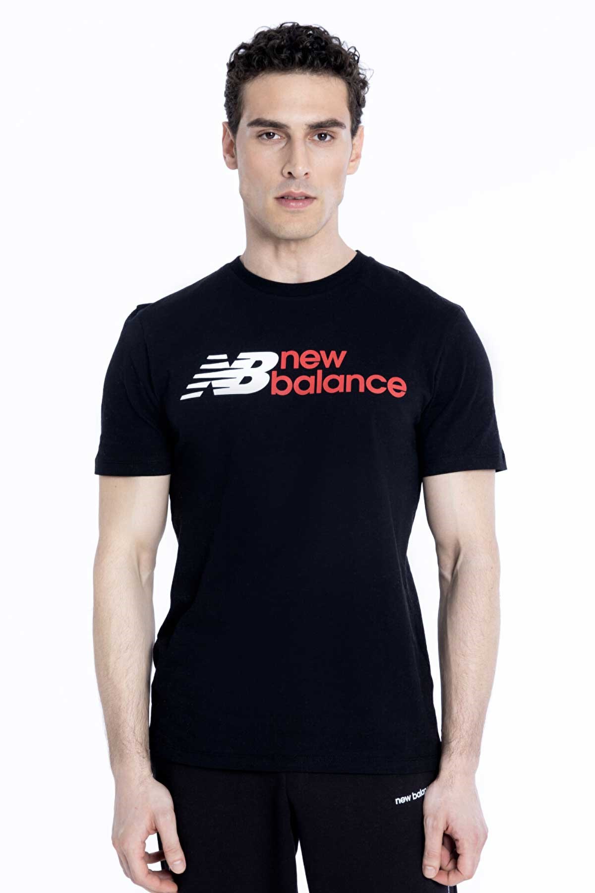 New Balance Lifestyle Erkek Tişört MNT1354-BK Siyah