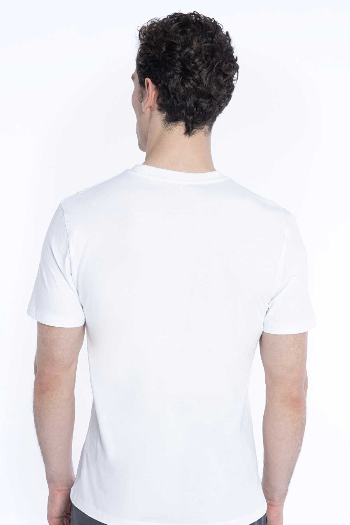 New Balance Lifestyle Erkek Tişört MNT1354-WT Beyaz