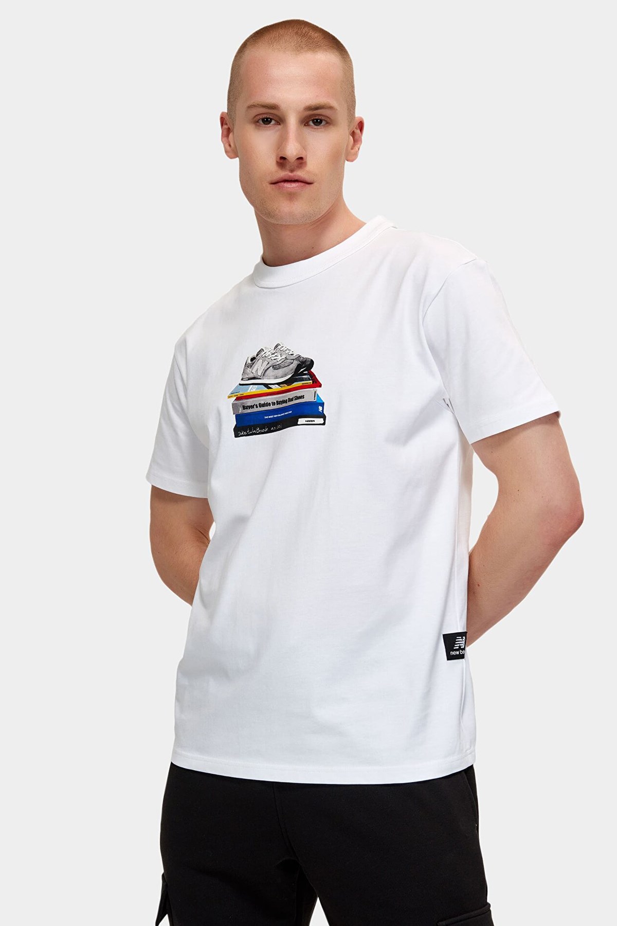 New Balance Lifestyle Erkek Tişört MNT1415-WT Beyaz