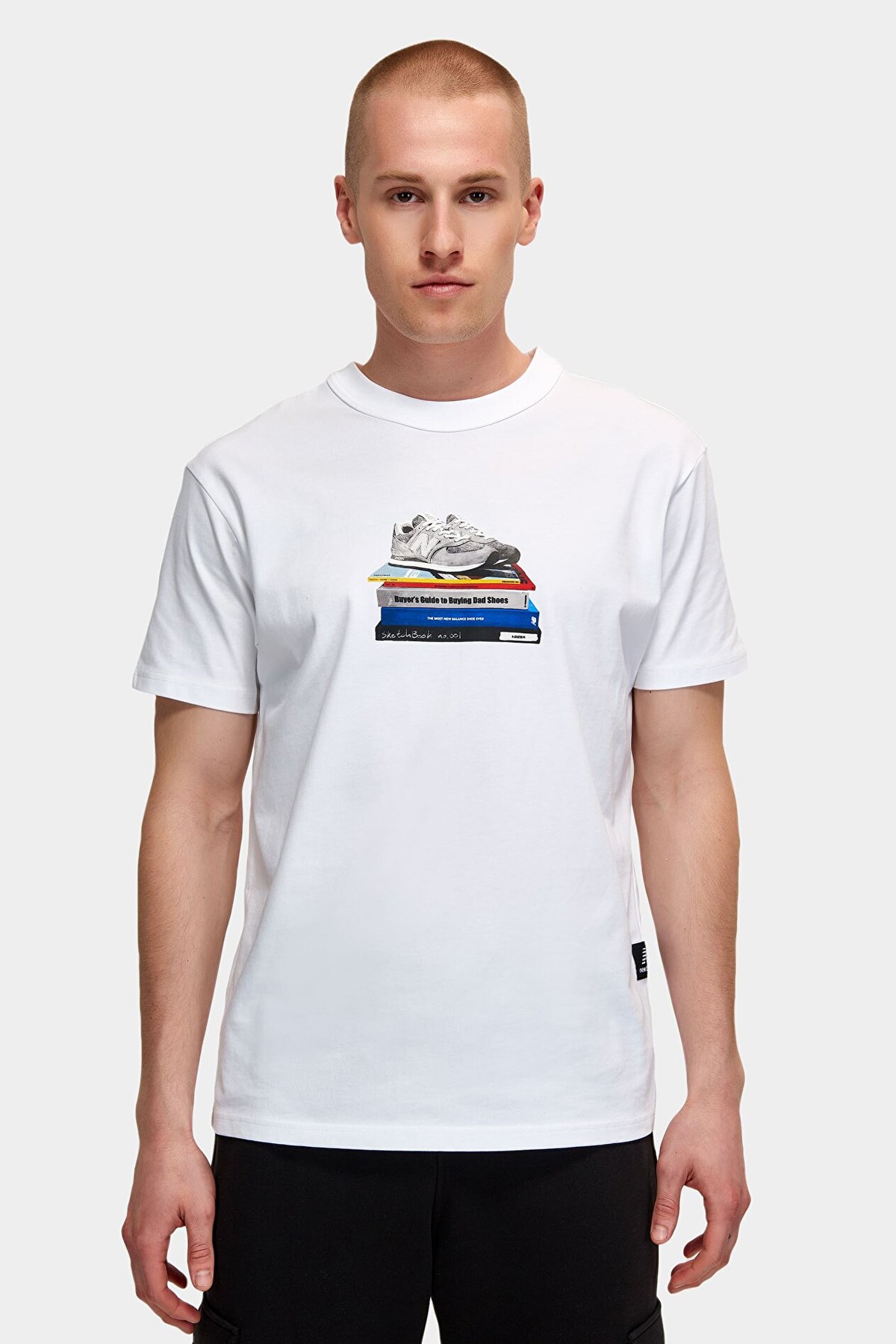 New Balance Lifestyle Erkek Tişört MNT1415-WT Beyaz