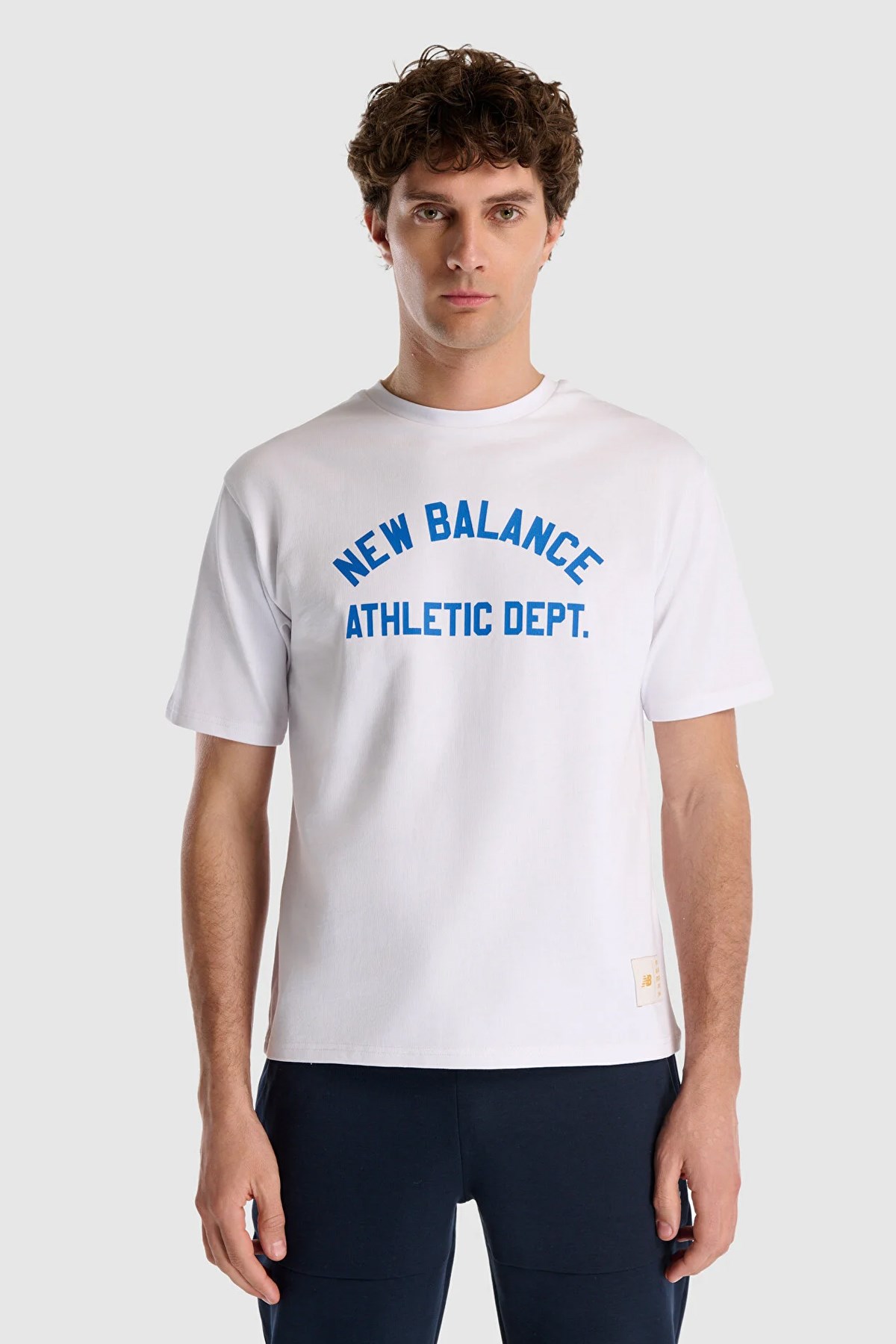 New Balance Erkek Tişört Mnt1519-Wt Beyaz