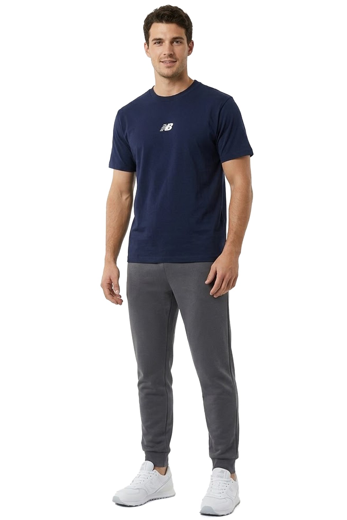 New Balance Lifestyle Erkek Tişört MNT1642-AVI Lacivert